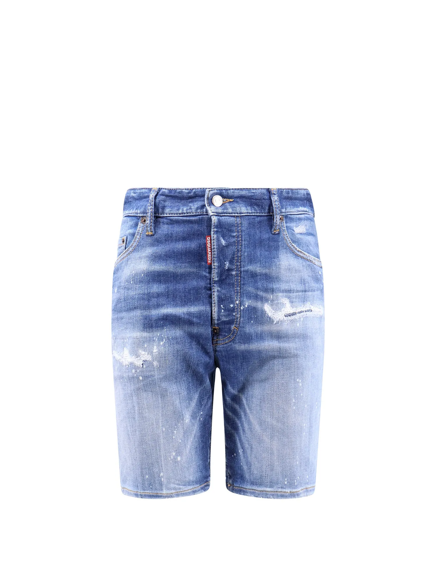 Marine Denim Bermuda Shorts