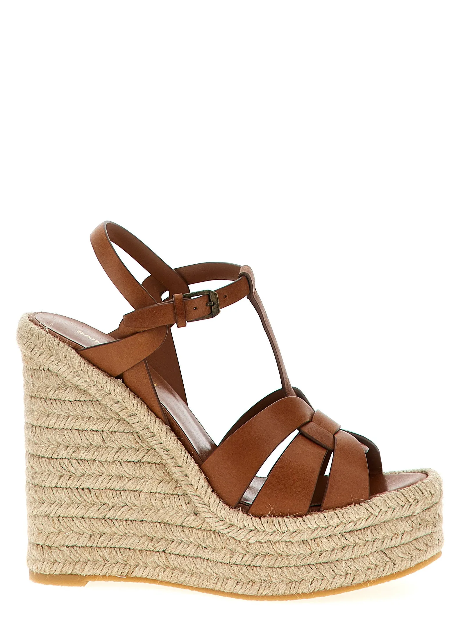 Tribute Espadrilles Zeppe Marrone