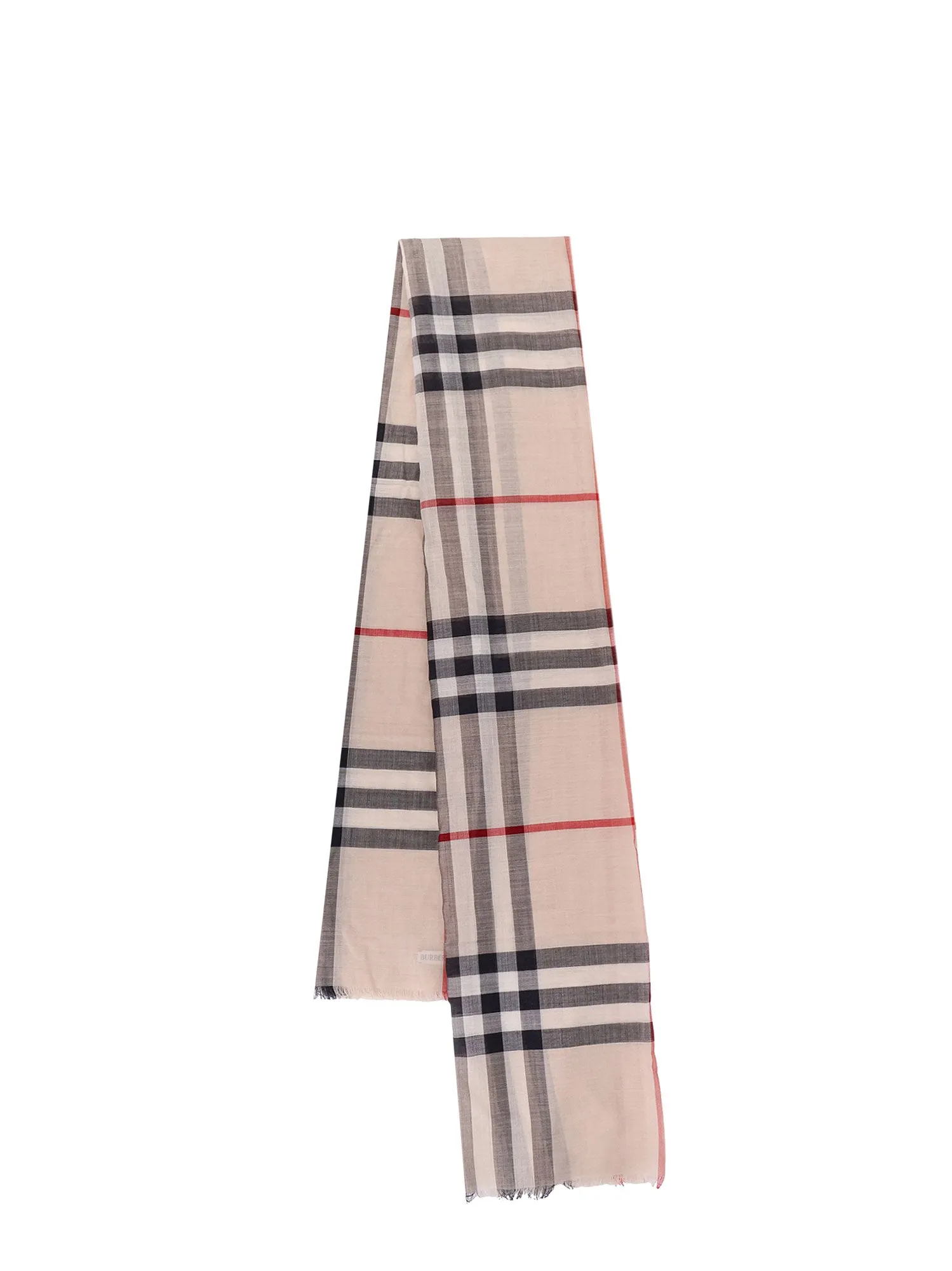 Wool And Silk Check Scarf
