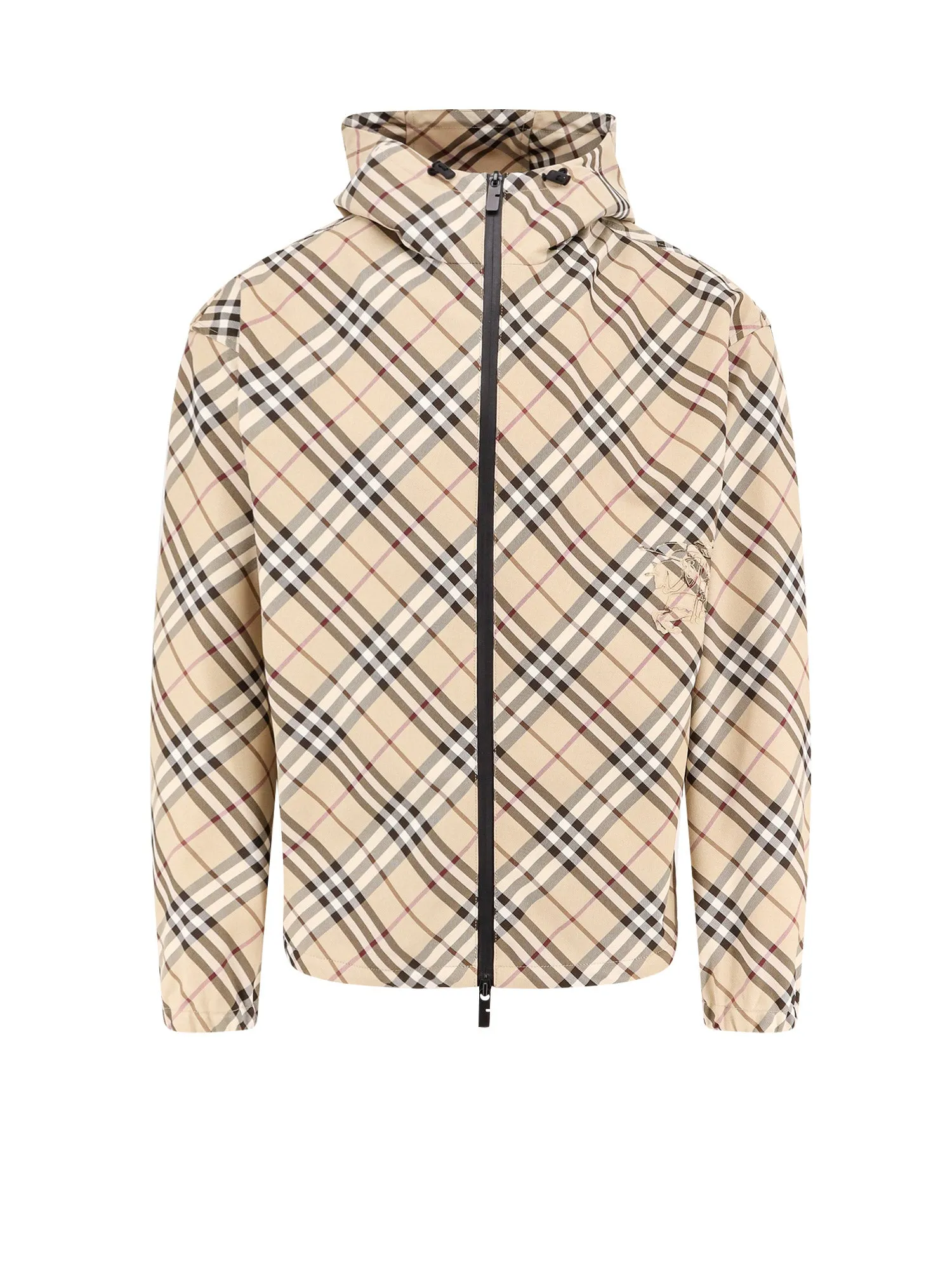 Traditional Check Jacket With Ekd Embroidery