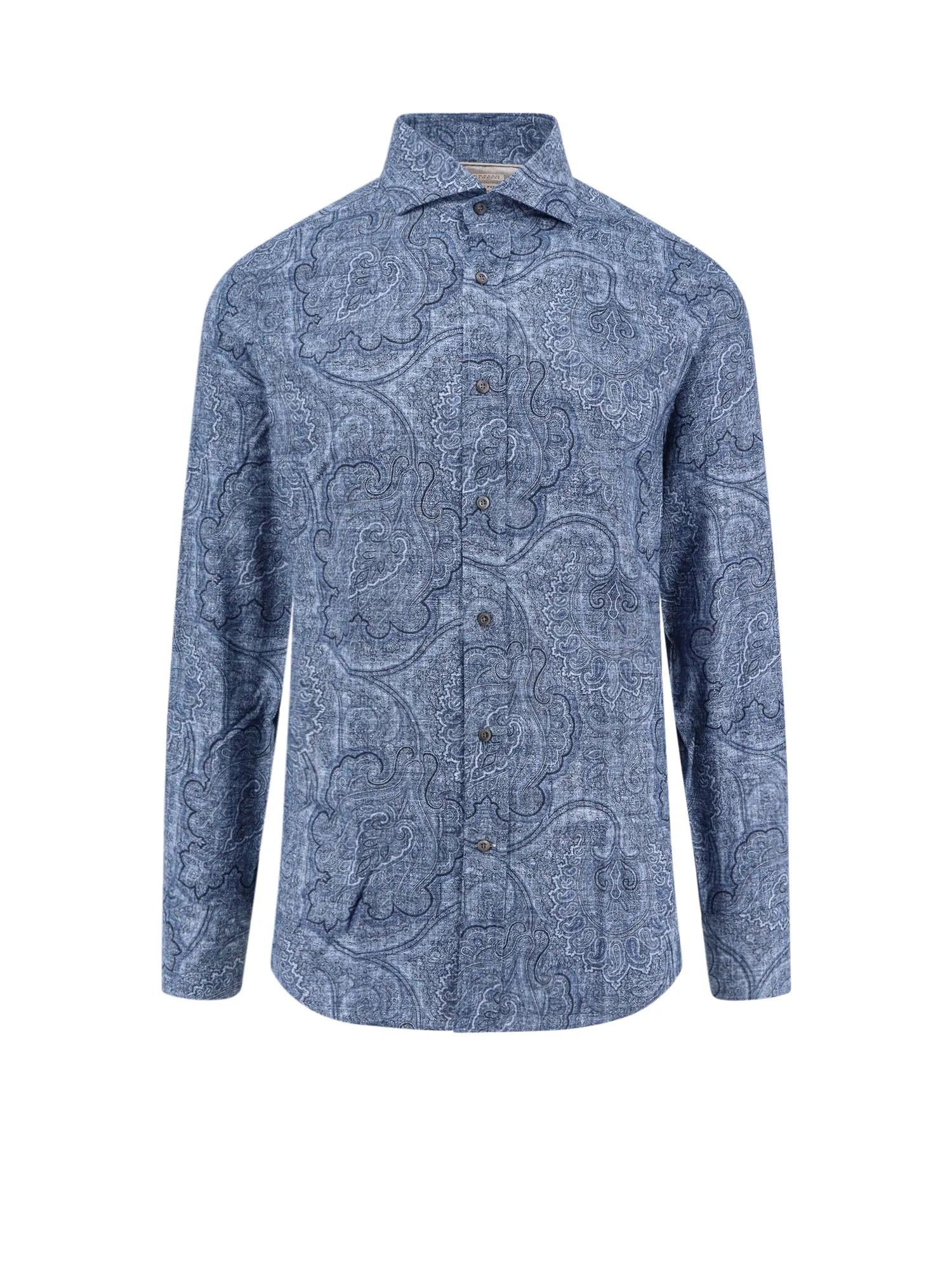 Cotton Shirt With Paisley Motif