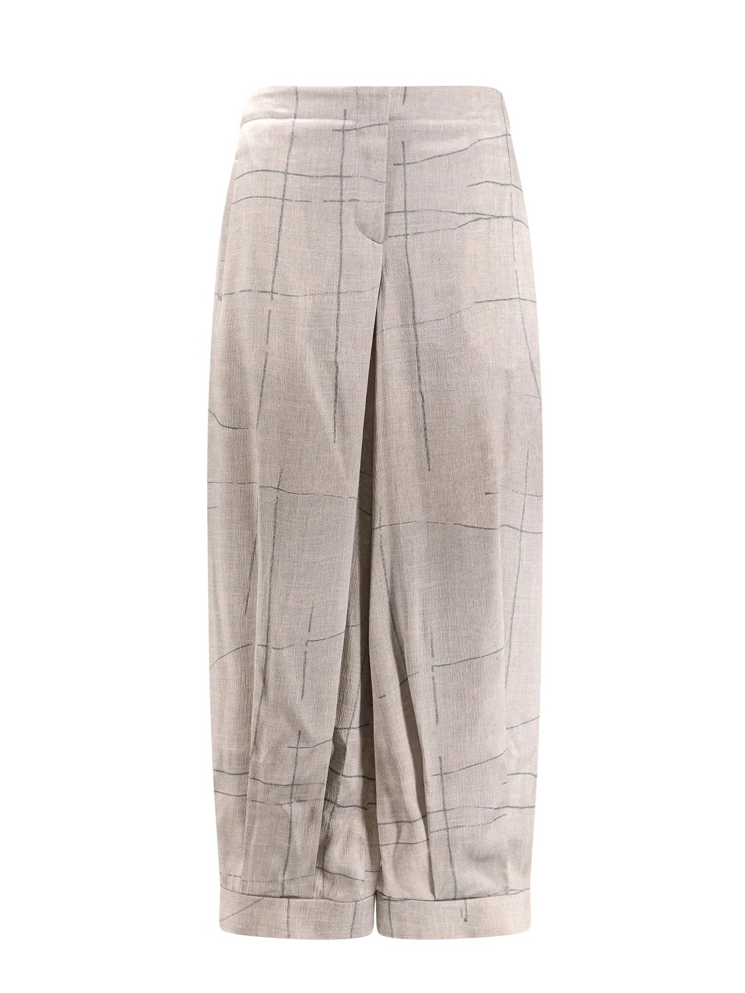 Printed Silk Trouser