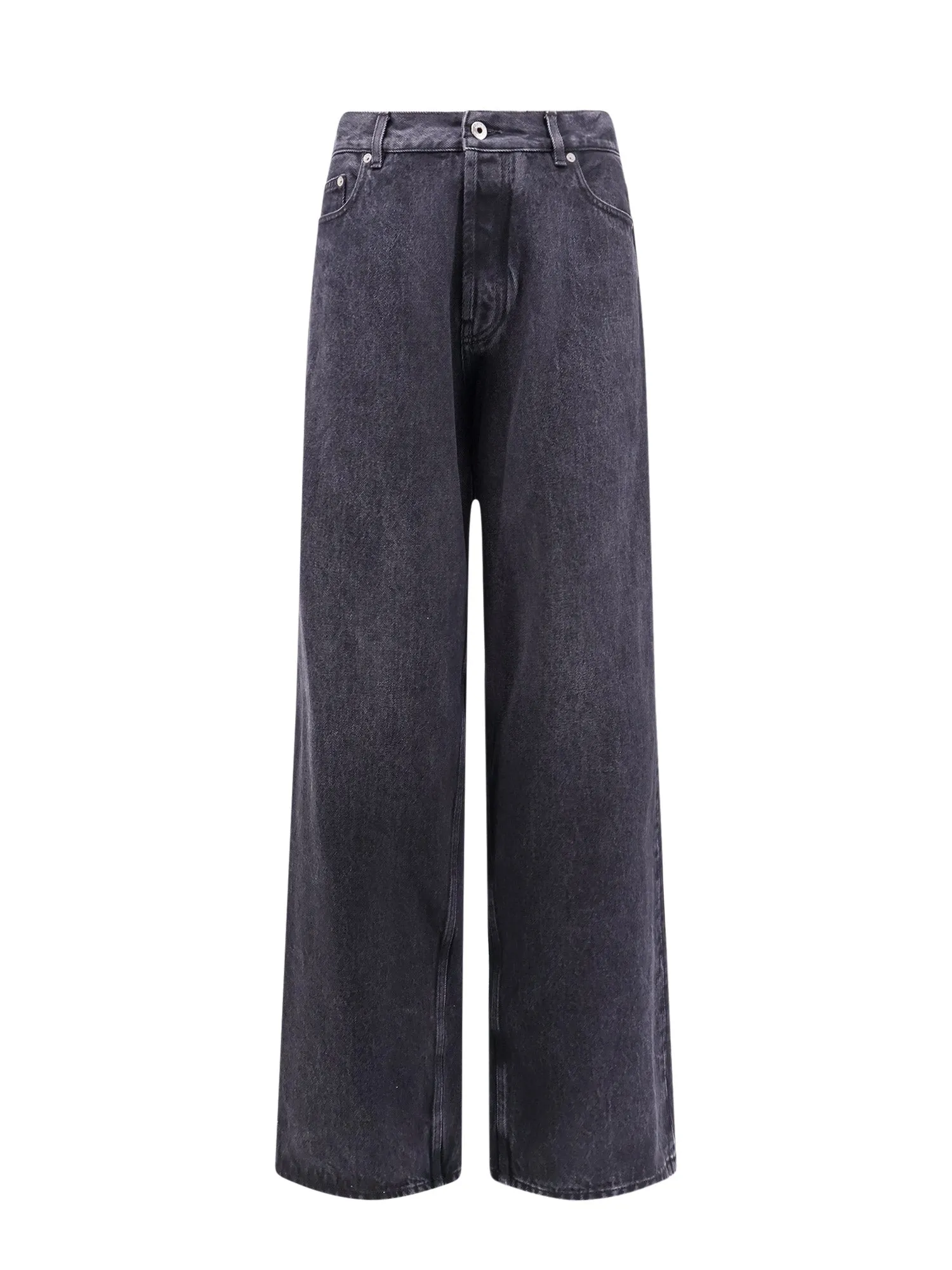 Loose Fit Black Denim Trouser