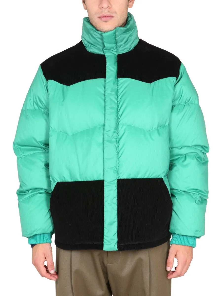 Color-Block Down Jacket