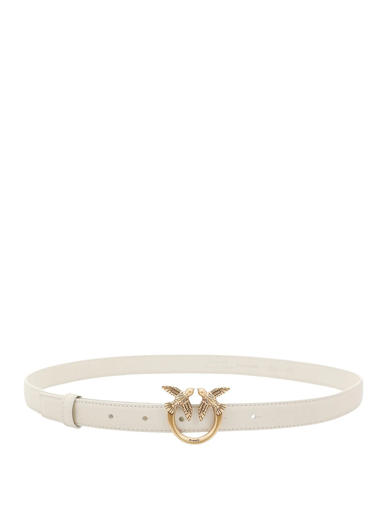 Love Berry Leather Belt With Love Birds Buckle