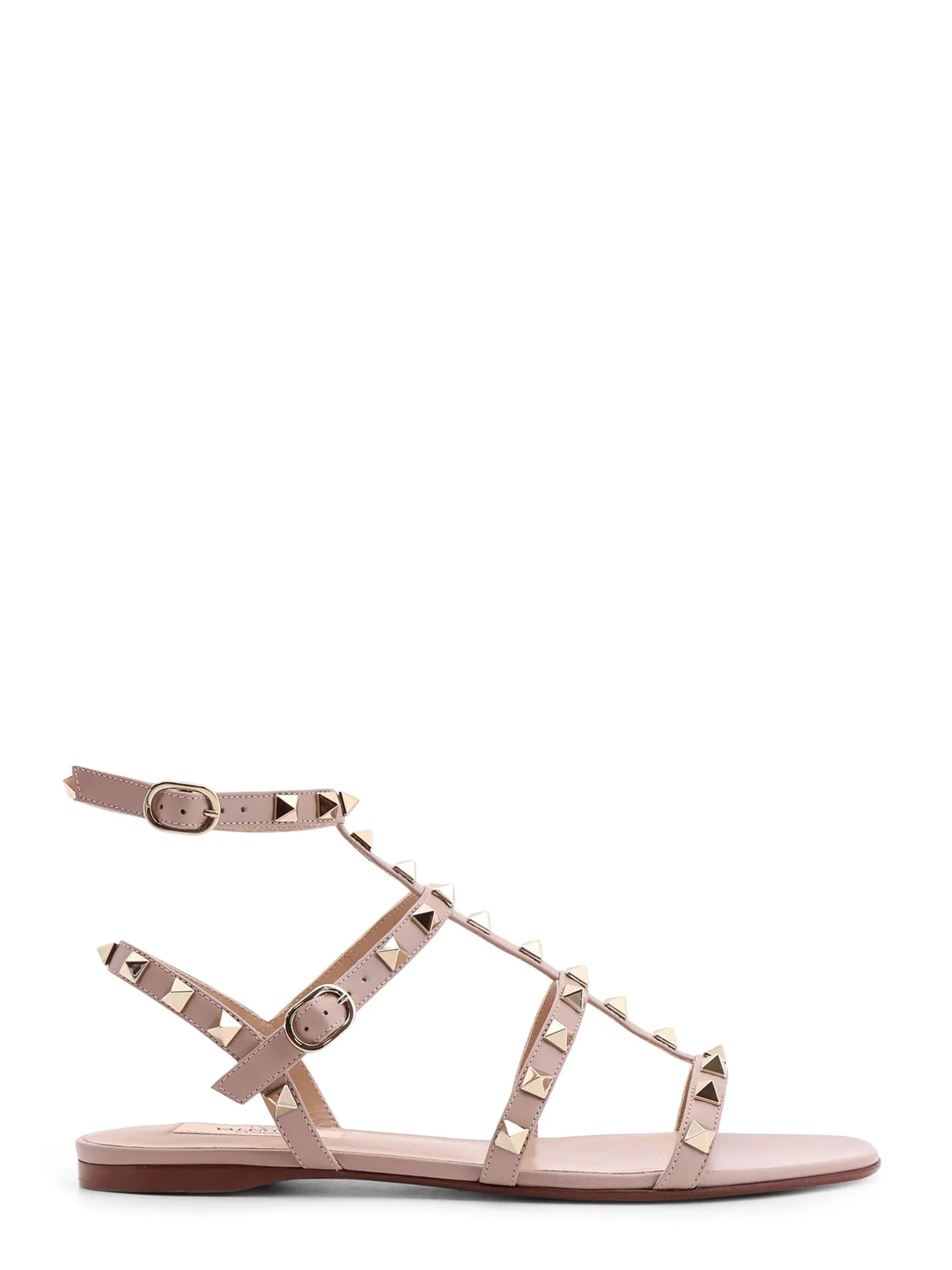 Valentino Garavani Rockstud Leather Sandals With Iconic All-Over Studs