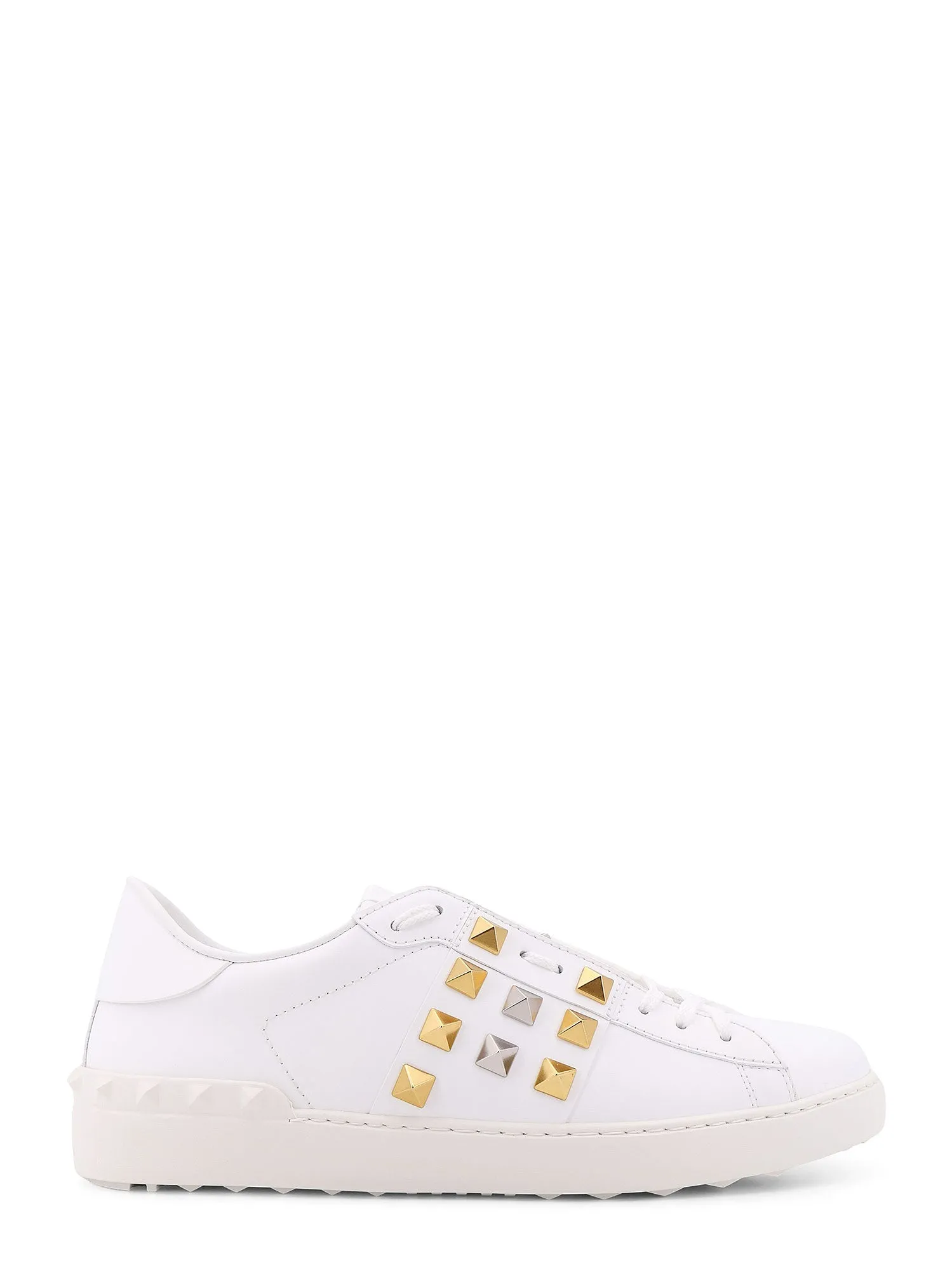 Valentino Garavani Leather Sneakers With Iconic Rockstud Studs