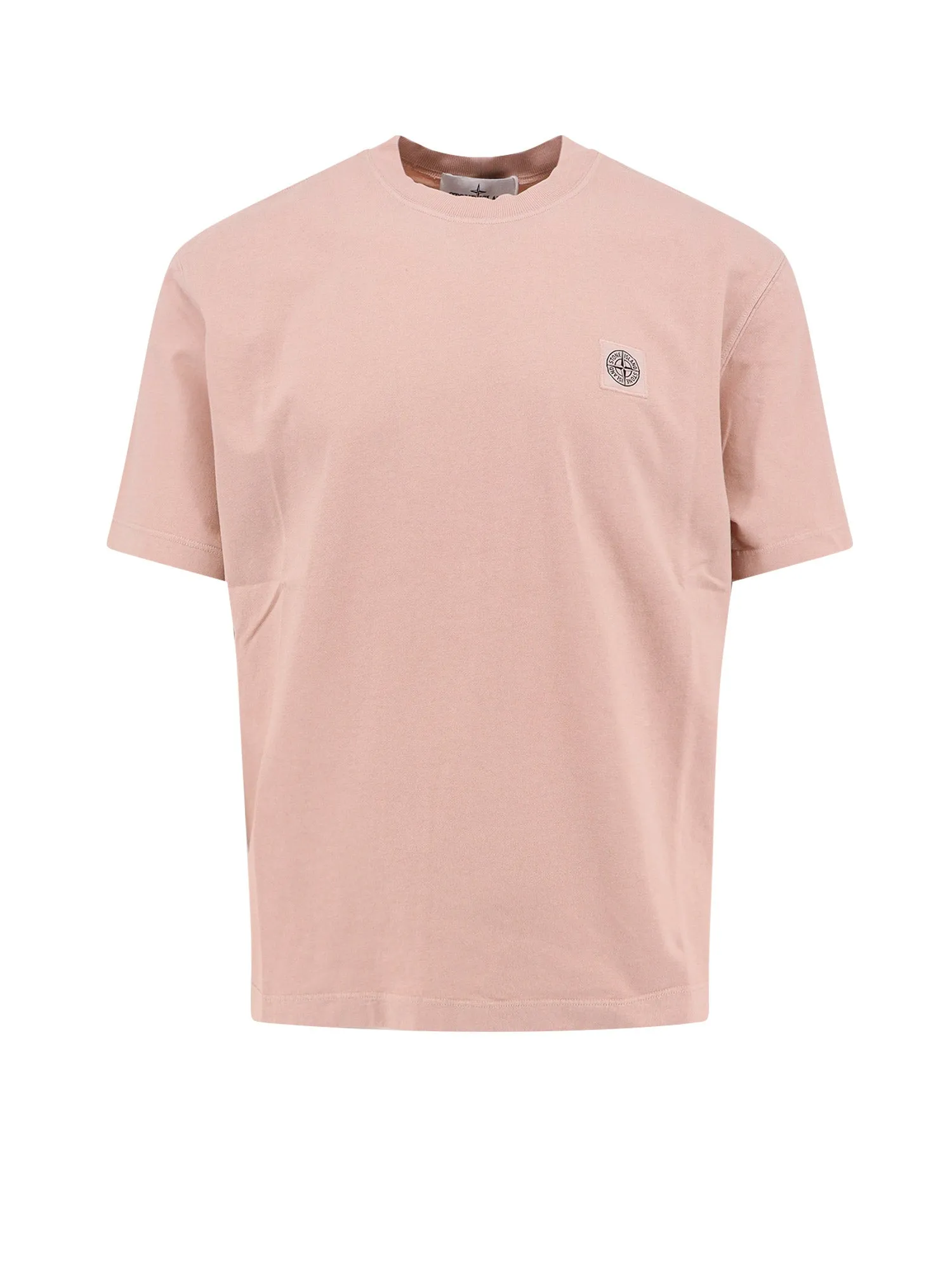 Organic Cotton T-Shirt With Frontal Logo Patch