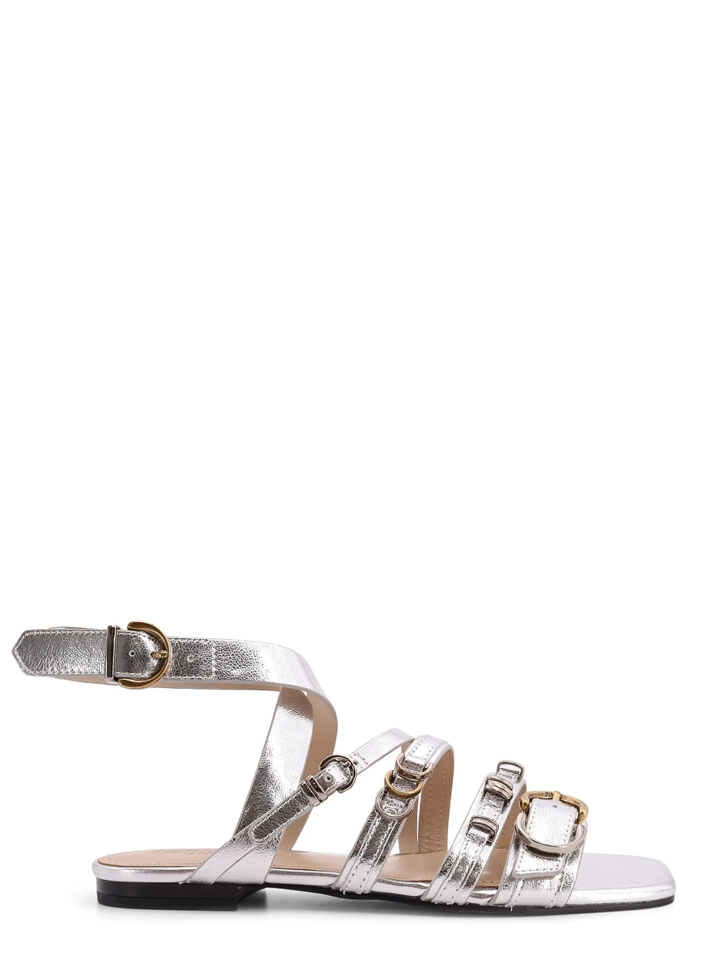 Laminated Leather Sandals