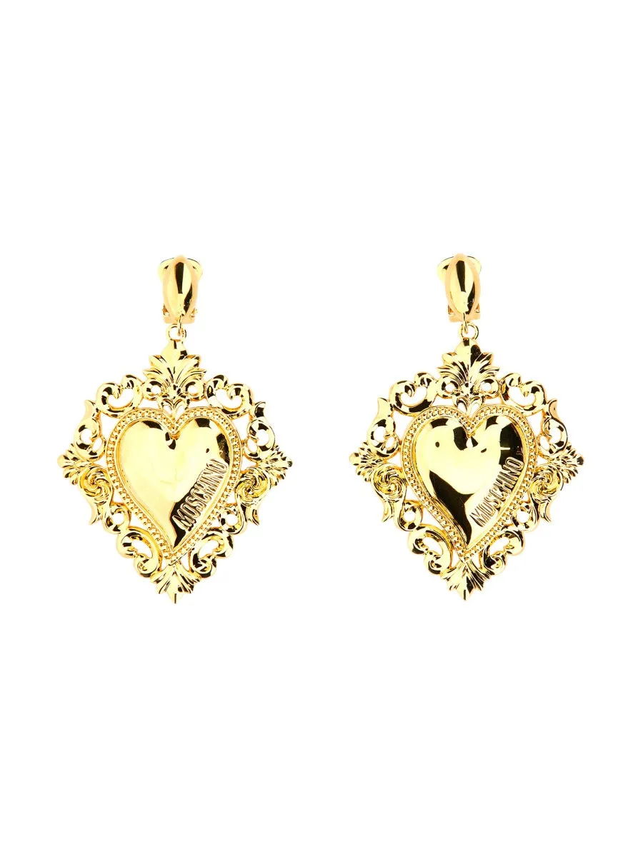 "Gold Heart" Earrings