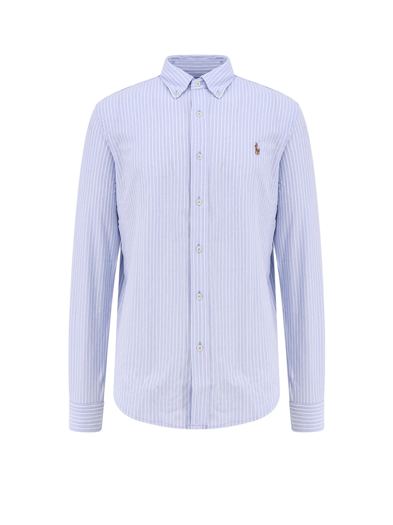 Knit Oxford Shirt With Iconic Embroidery
