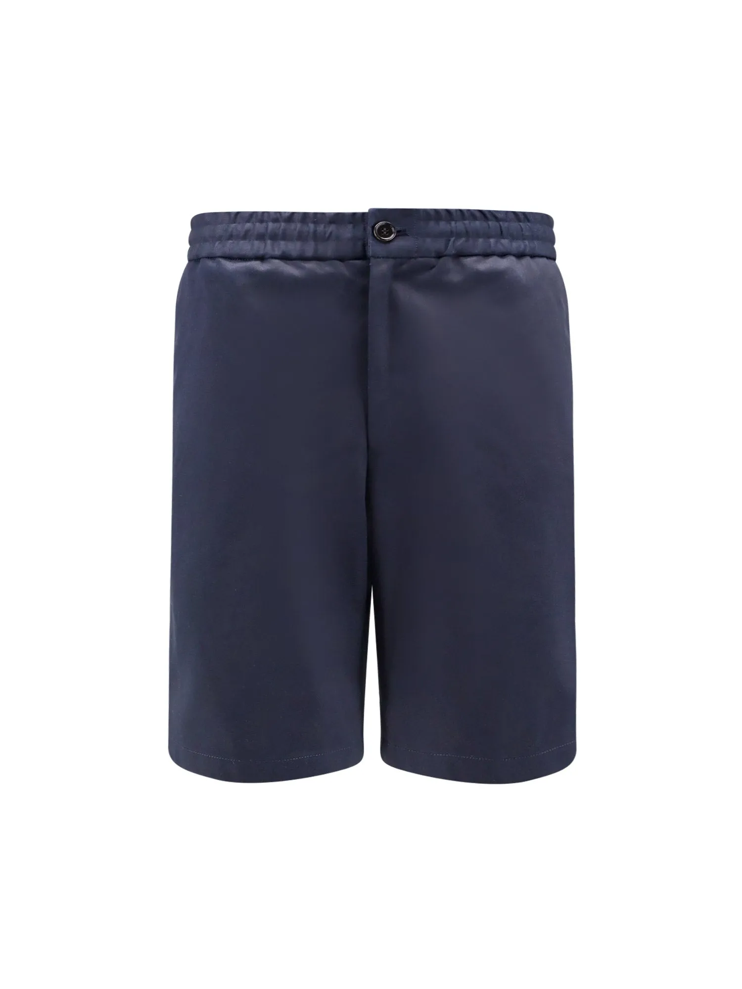 Cotton Bermuda Shorts With Elastic Detail