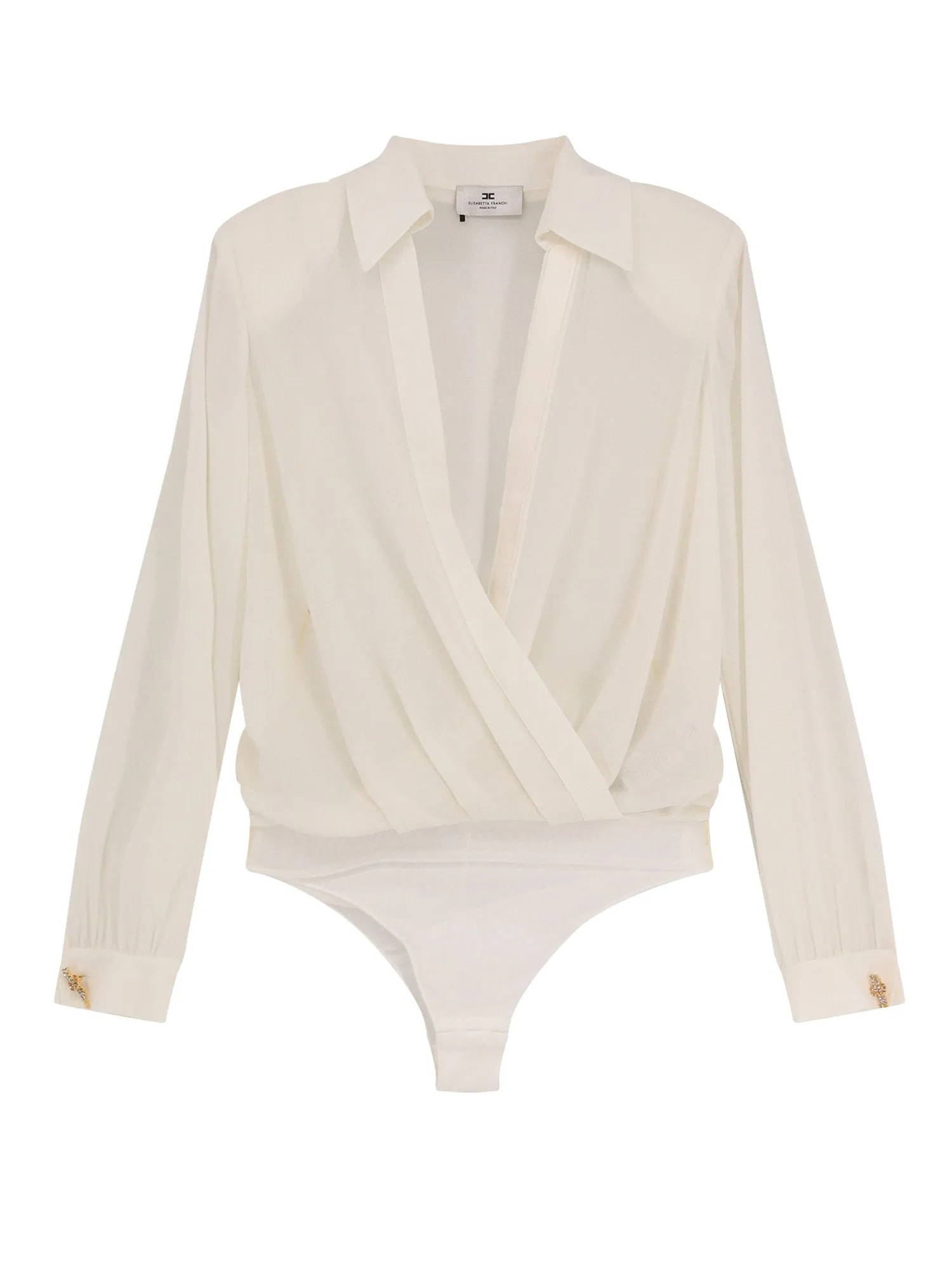 Shirt With Shoulder Pads And Body Detail