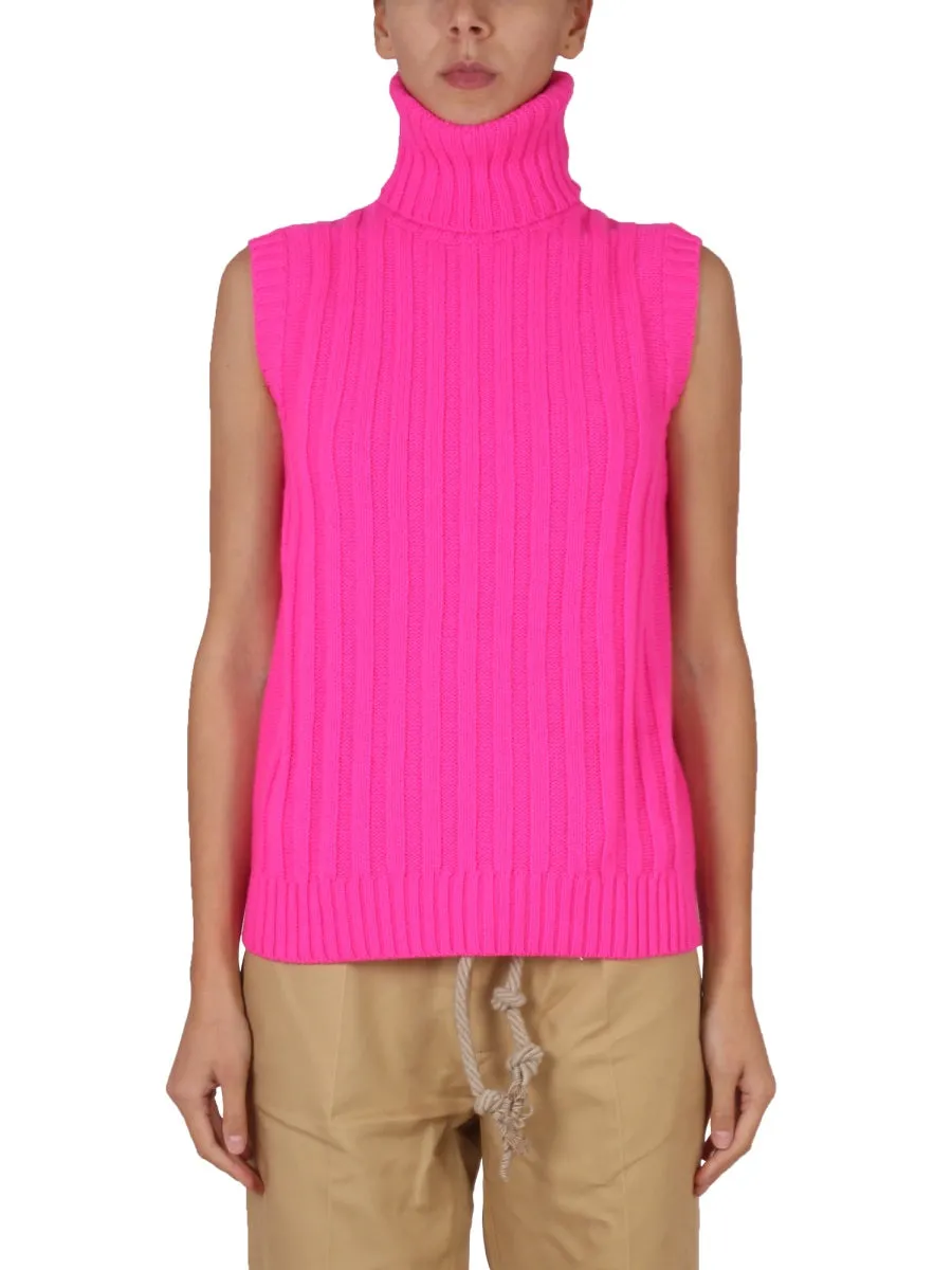 Sleeveless Turtleneck Sweater
