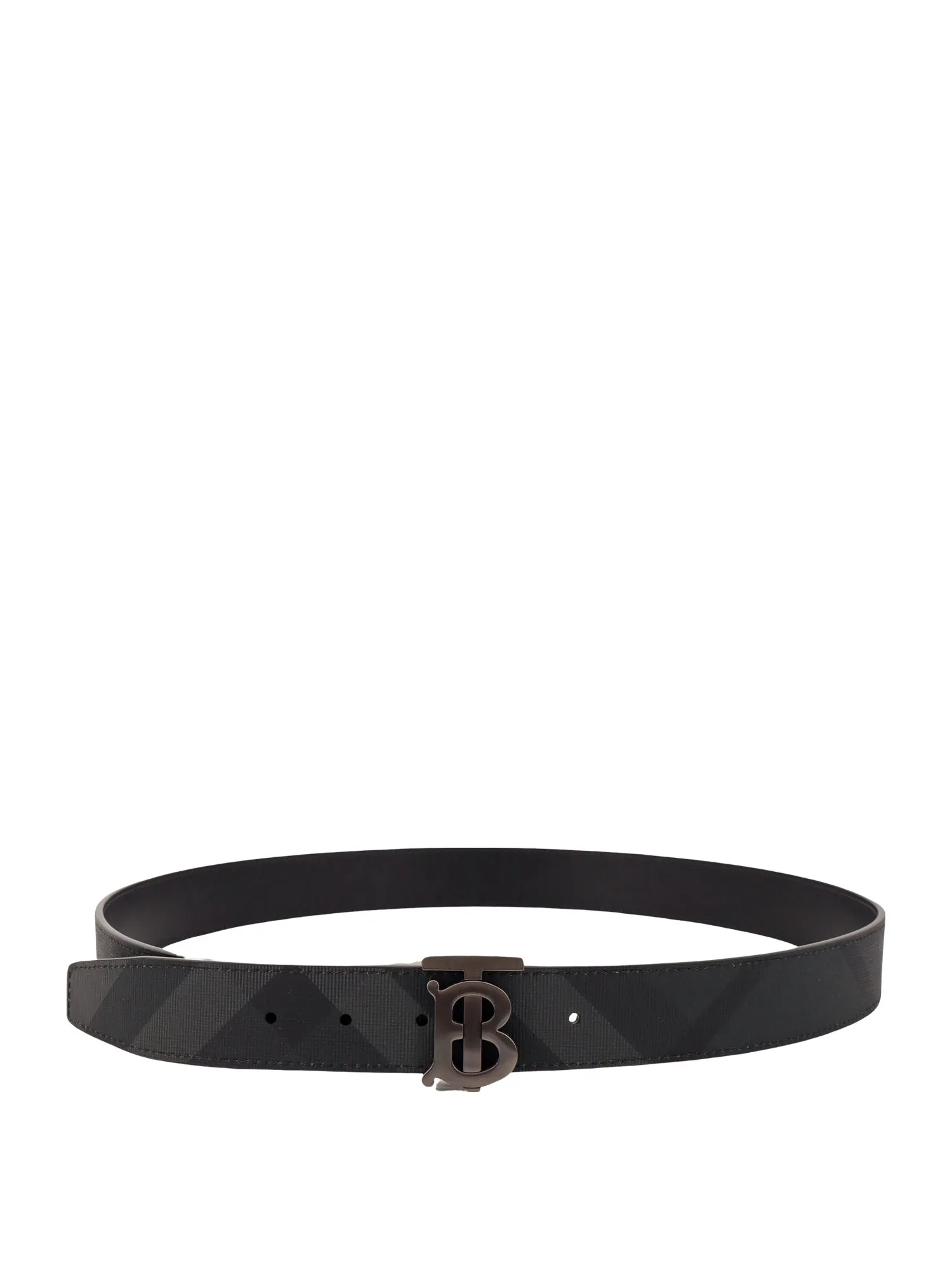 Coated Canvas And Leather Belt