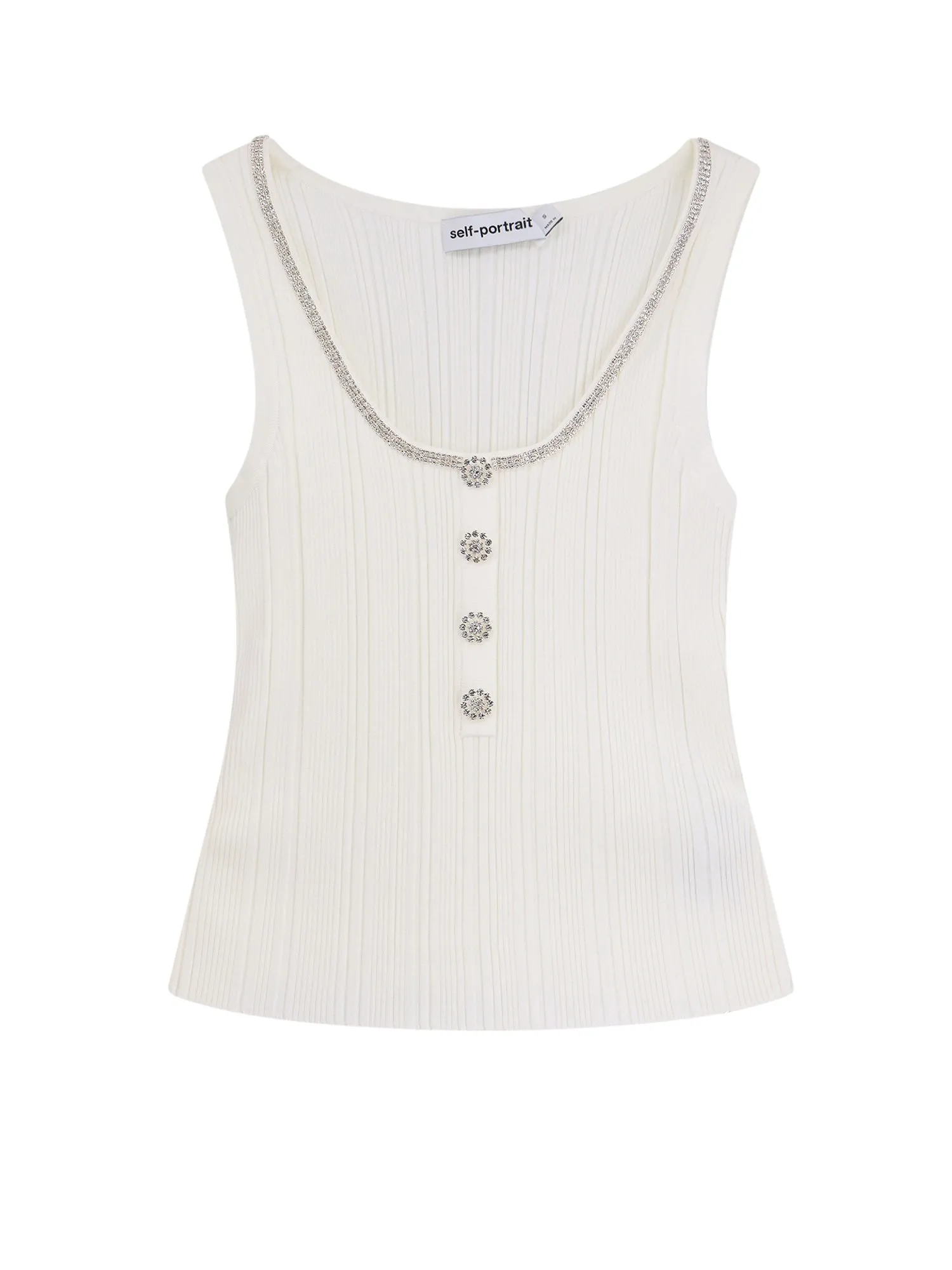 Viscose Blend Top With Jewel Detail
