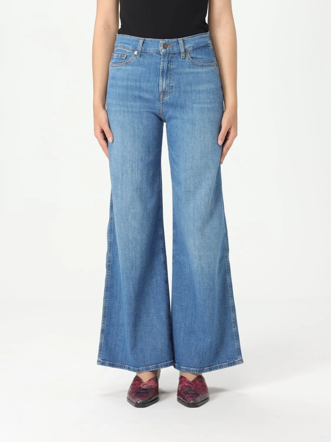 Jeans flared 7 For All Mankind in denim