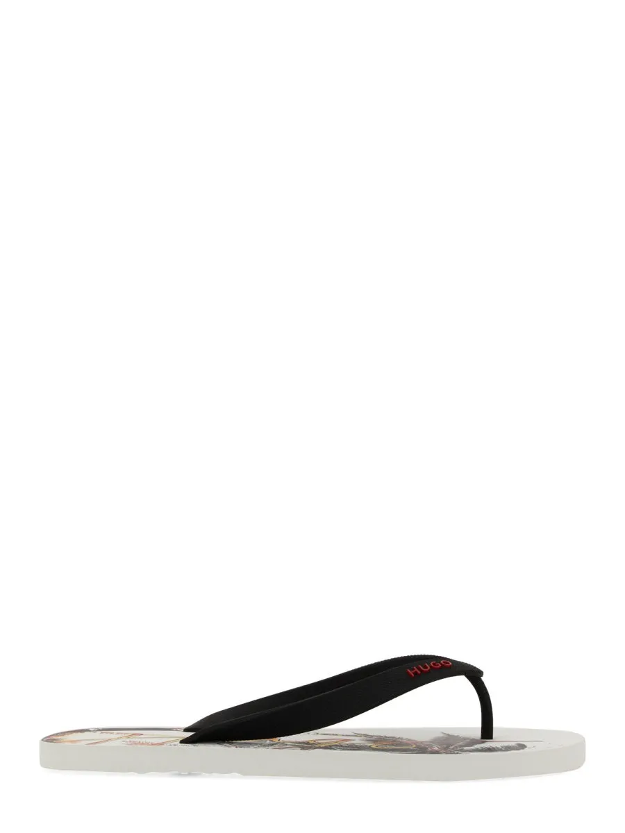 Slide Sandal With Print