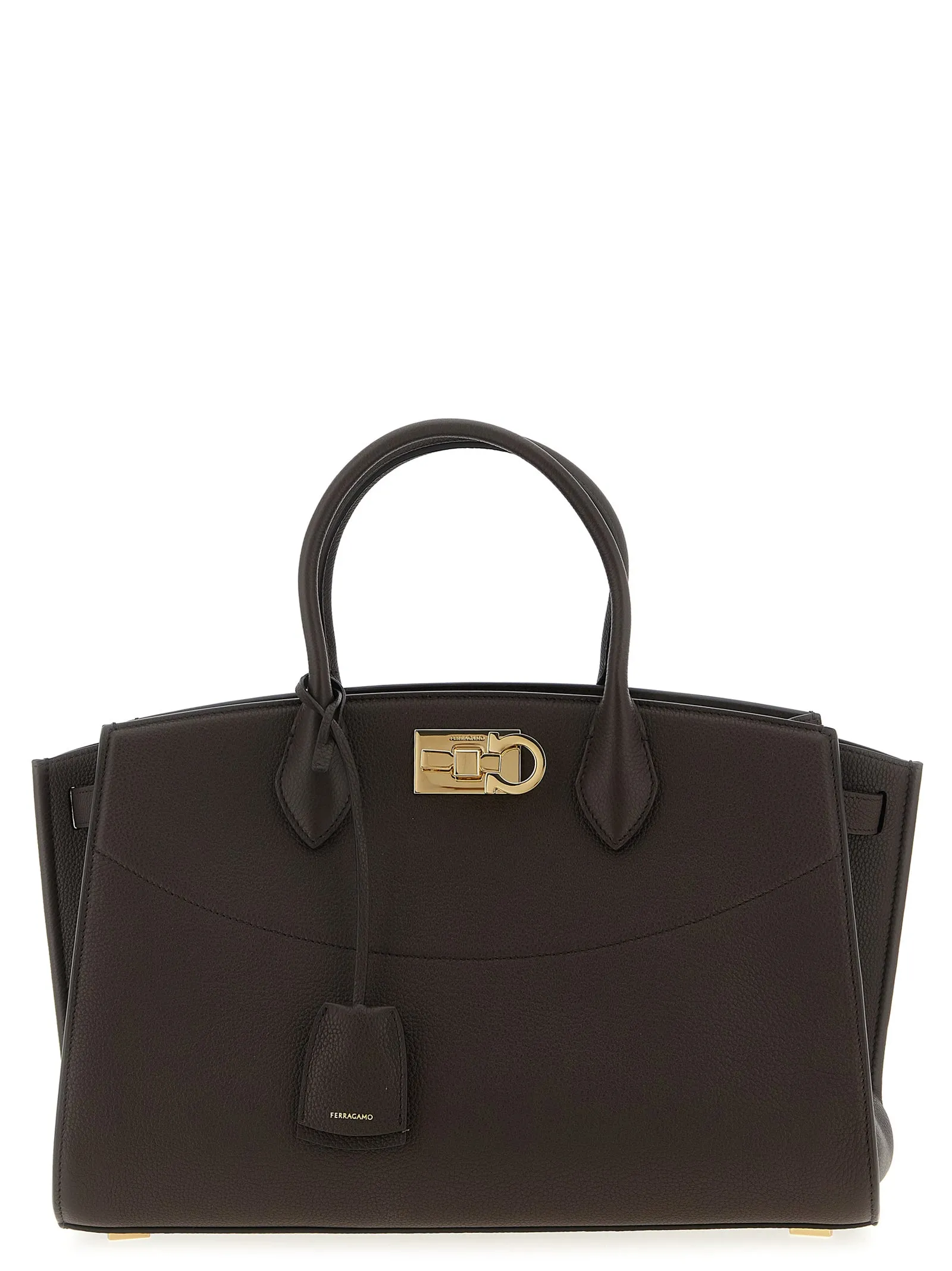 New Ferragamo Studio Soft (L) Borse A Mano Marrone