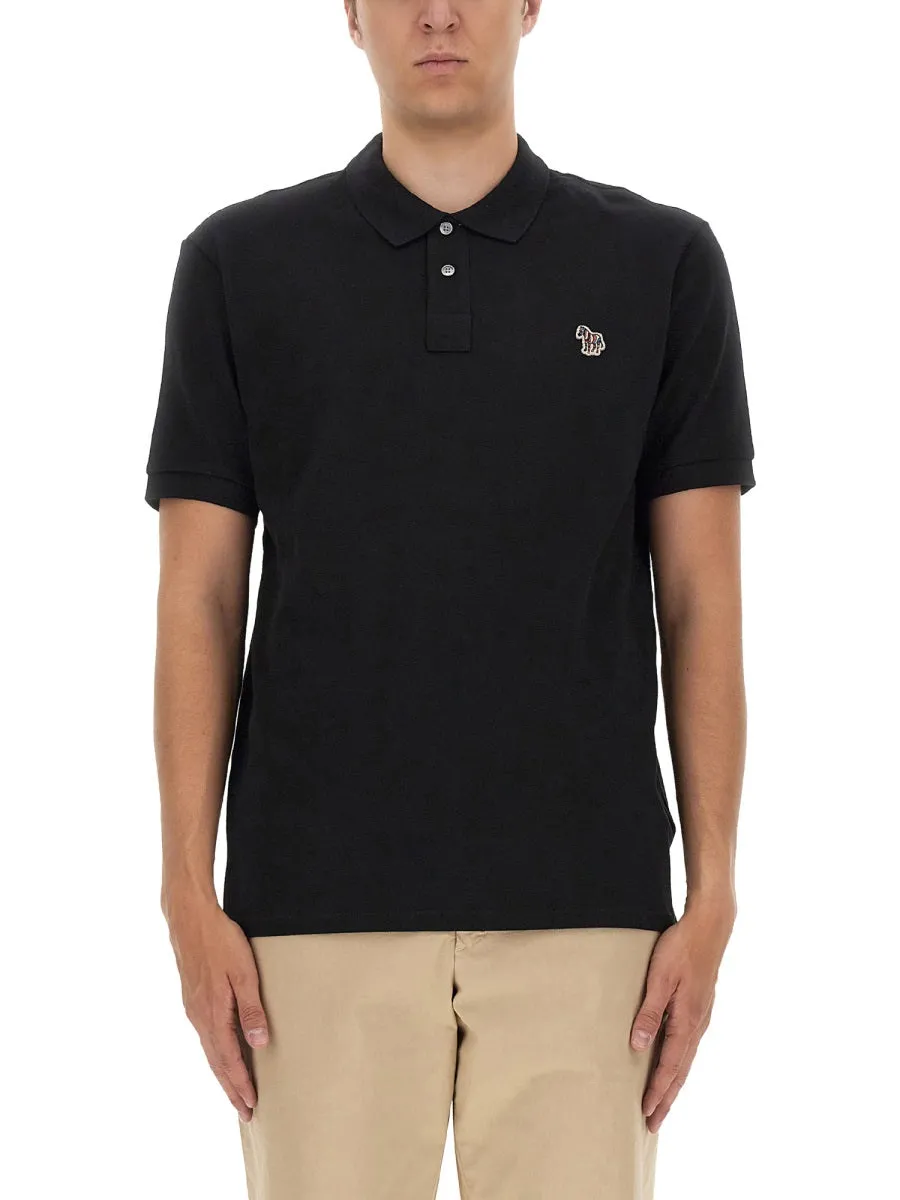 Polo Shirt With Zebra Patch