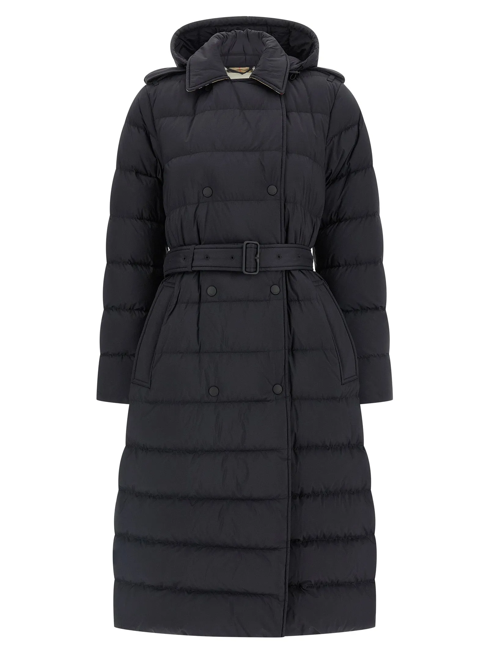 Padded Trench Coat Puffer Jackets Nero
