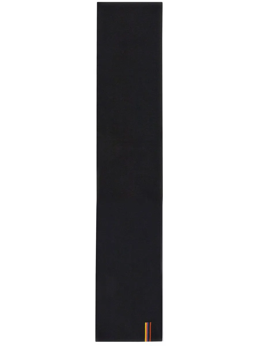 Scarf With Artist Stripe Detail