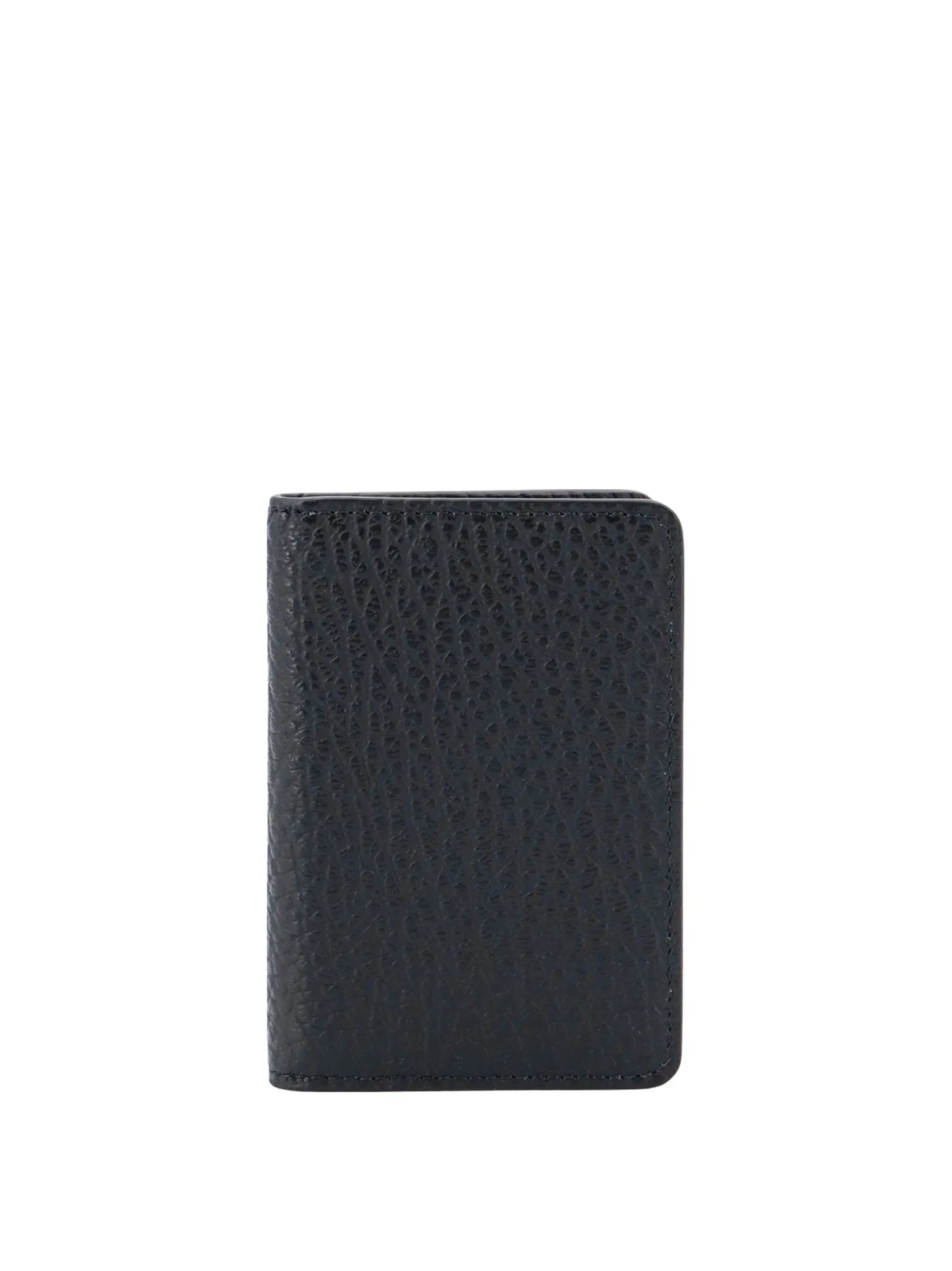 Leather Card Holder With Iconic Stitching