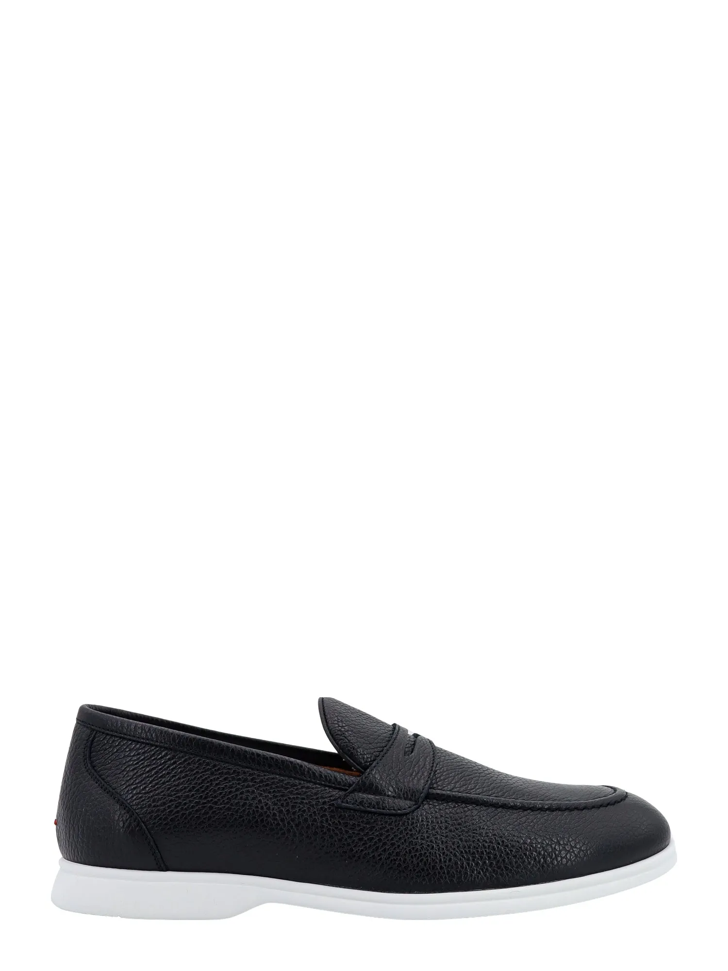 Leather Loafer With Rubber Sole
