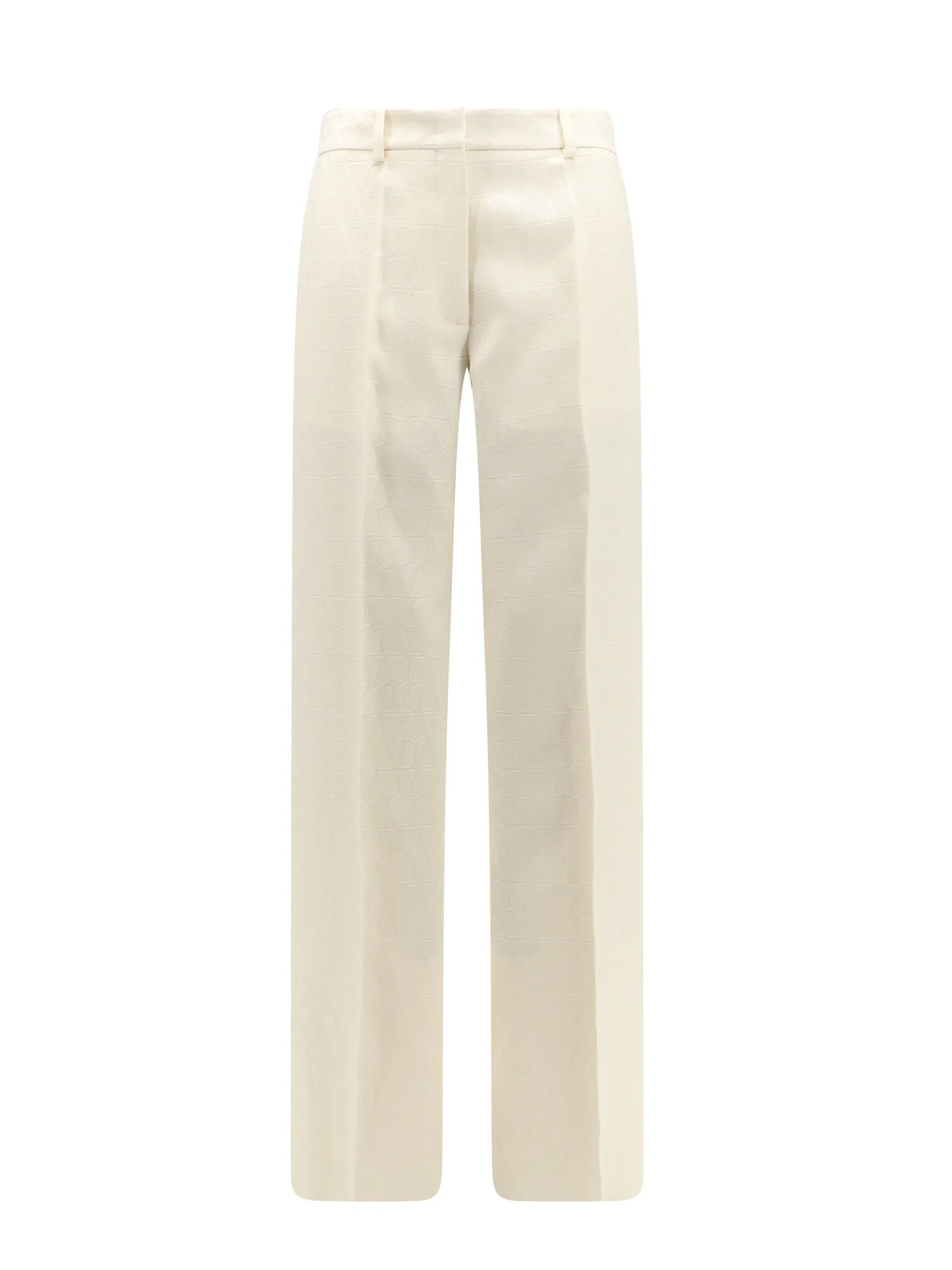 Wool And Silk Trouser With Toile Iconographe Motif