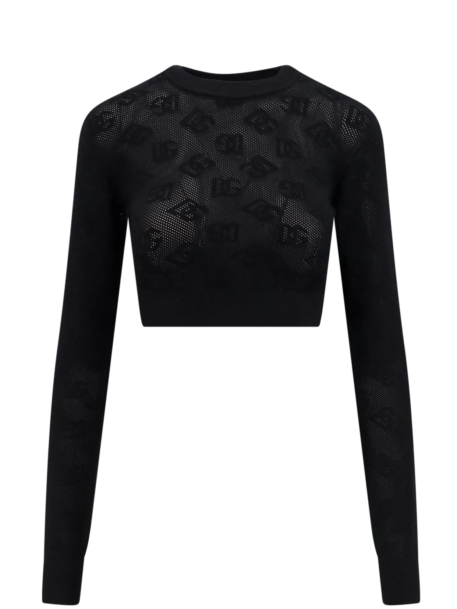 Viscose Mesh Top With All-Over Dg Logo