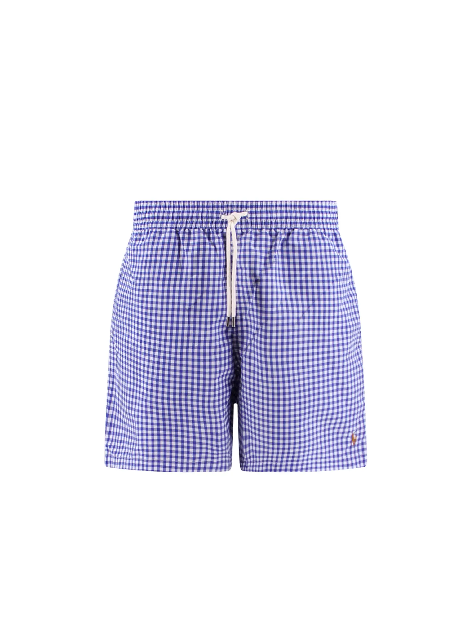 Swim Trunks With Vichy Print