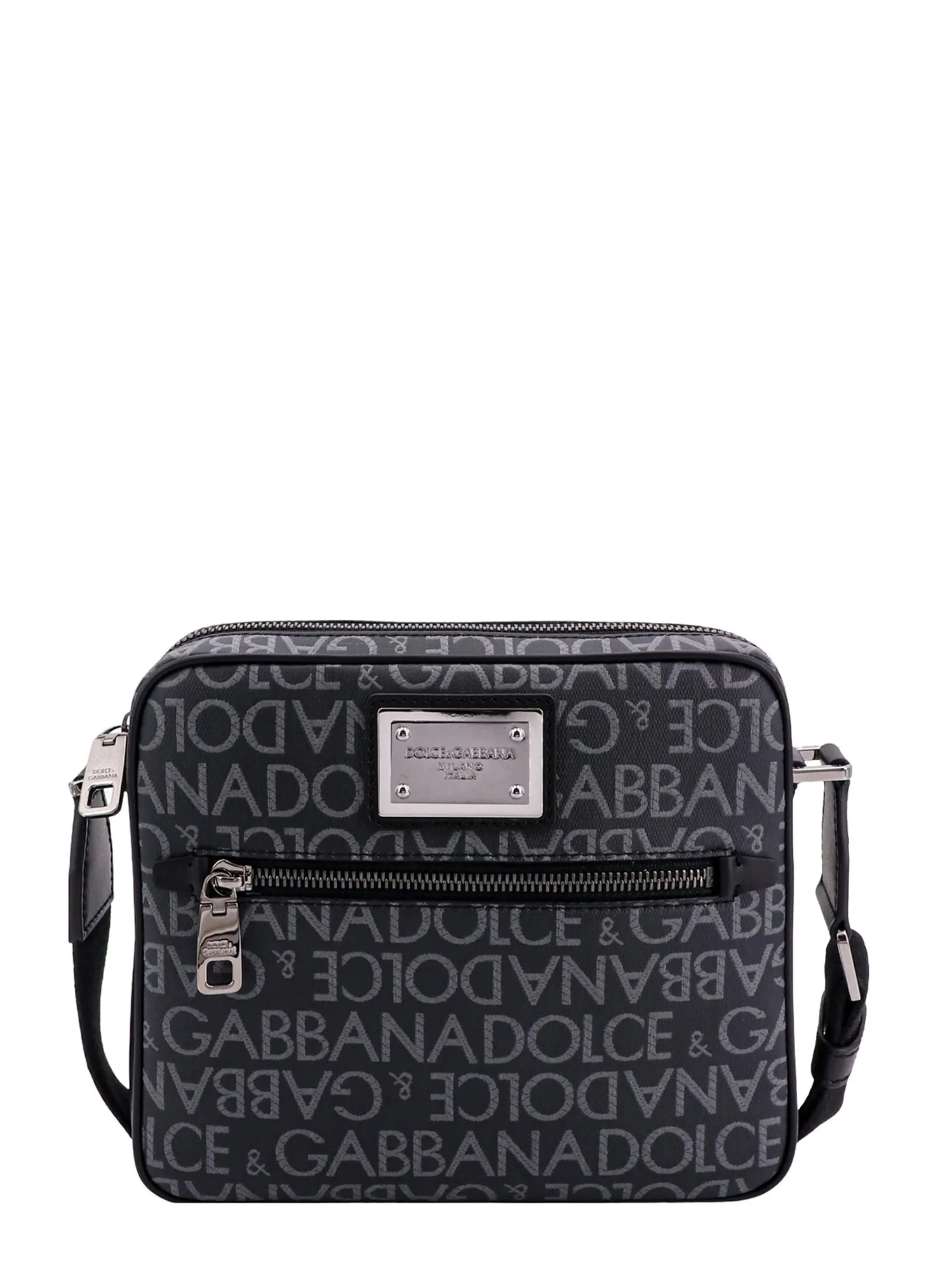 Shoulder Bag With All-Over Logo Motif