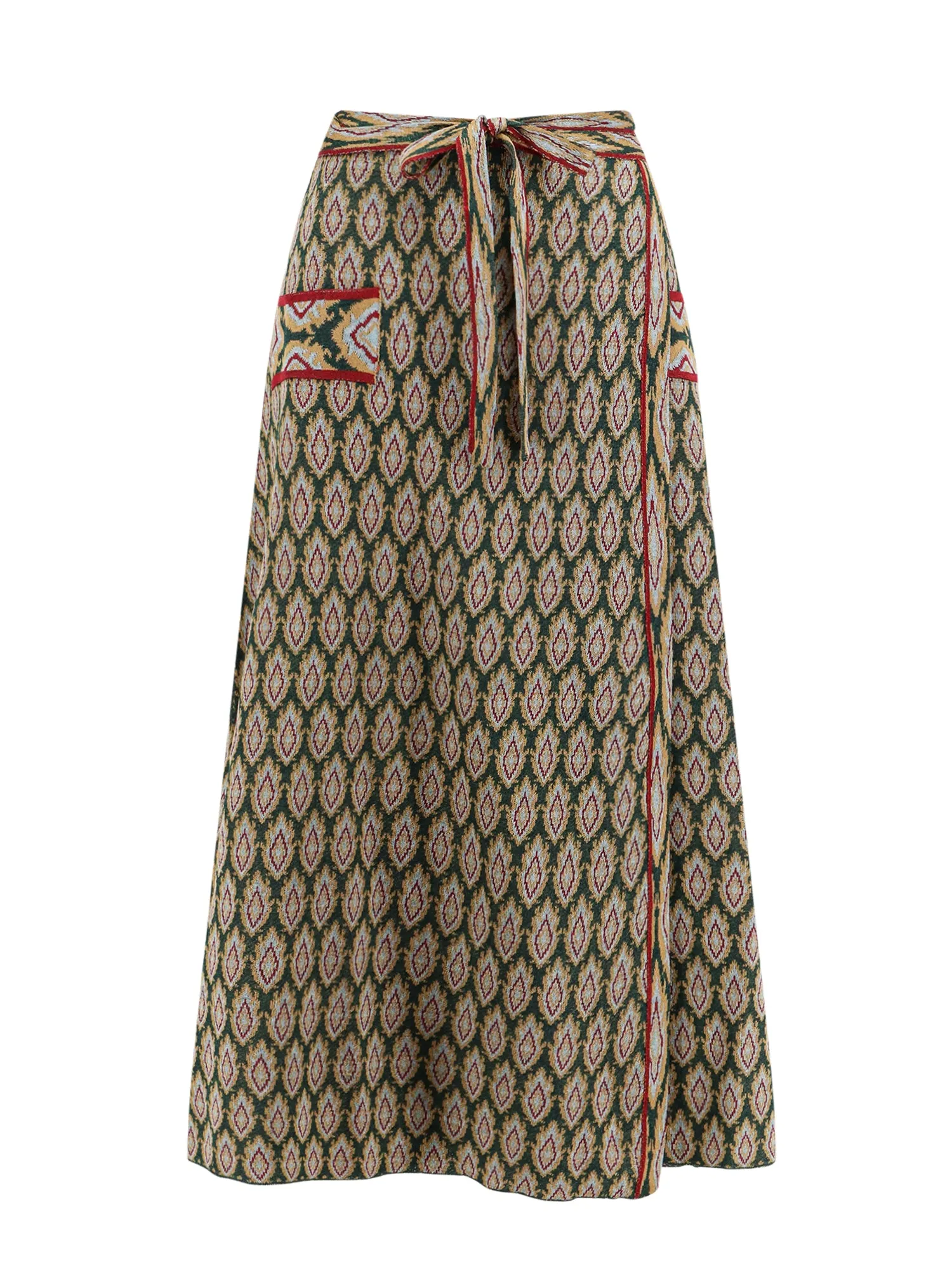 Viscose Blend Skirt With Iconic Pattern