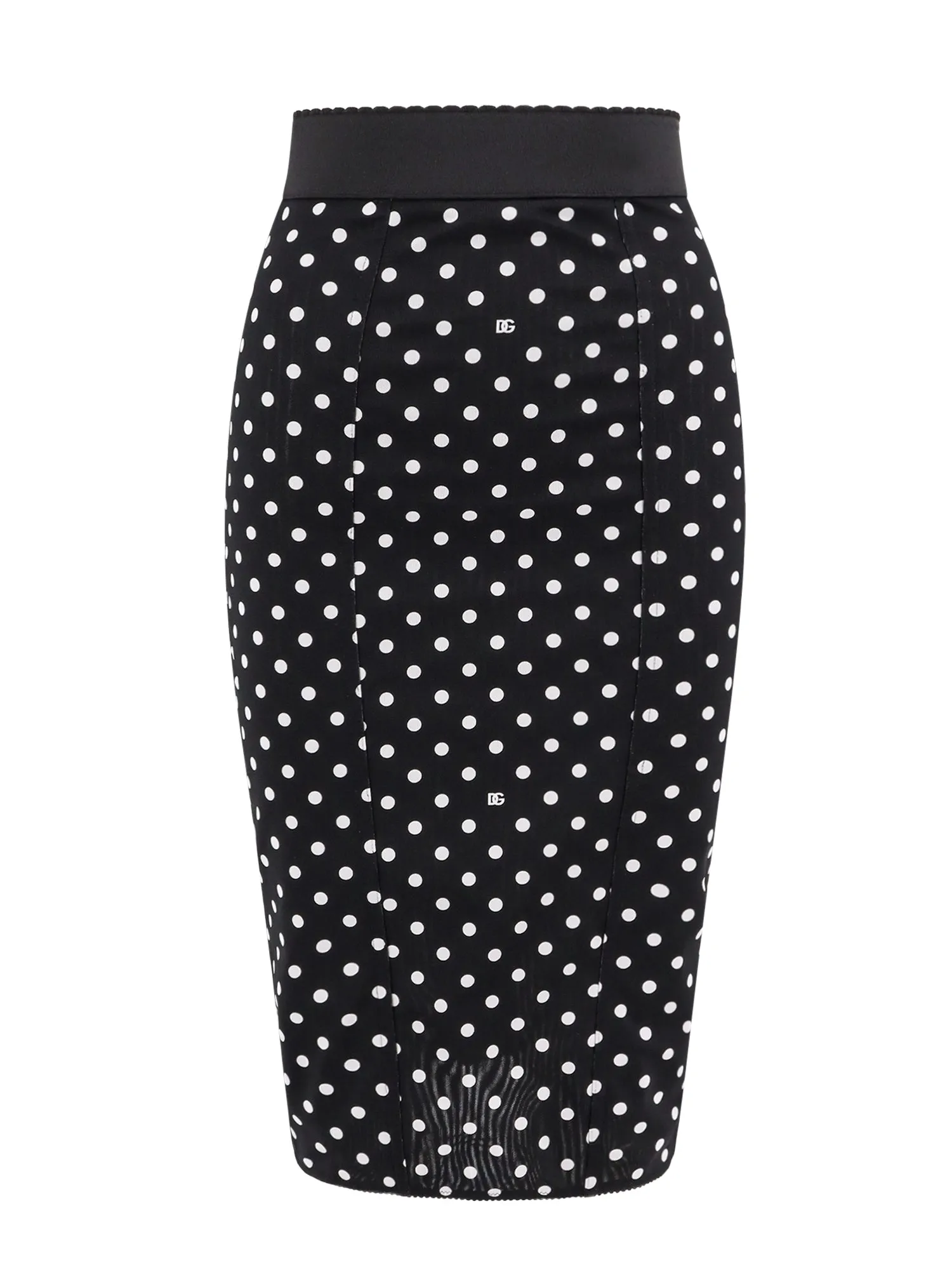 Corsetry-Skirt With Polka-Dots Print