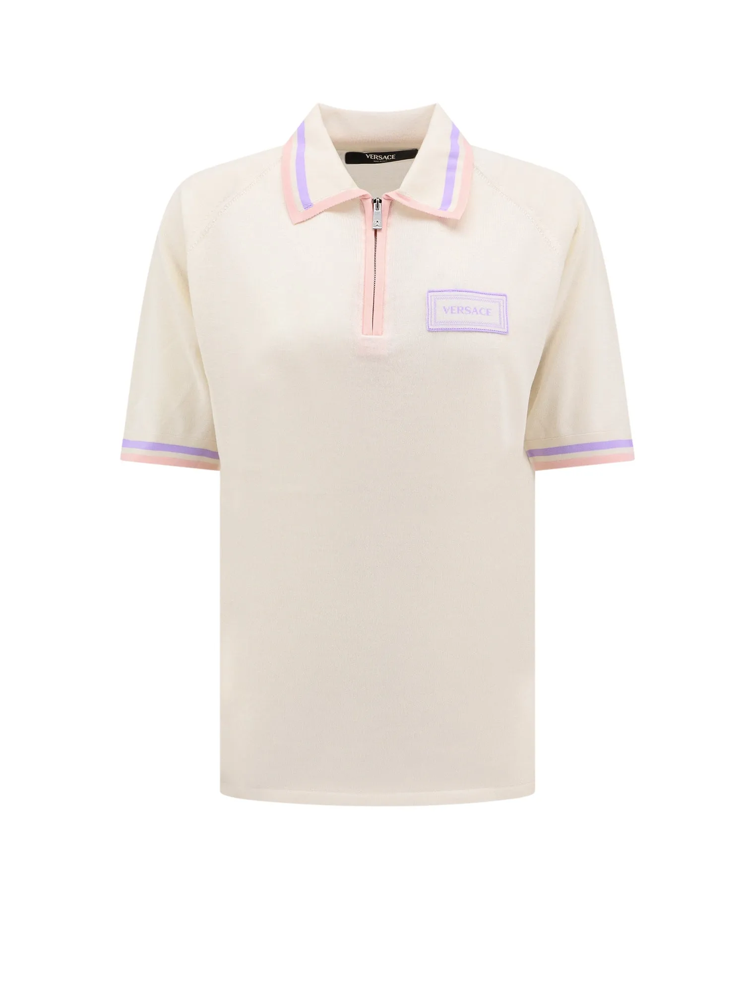 College Virgin Wool And Silk Polo Shirt