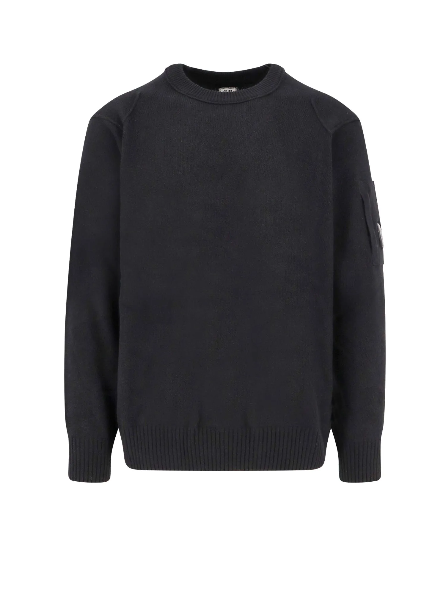 Wool Blend Sweater With Iconic Logo Detail