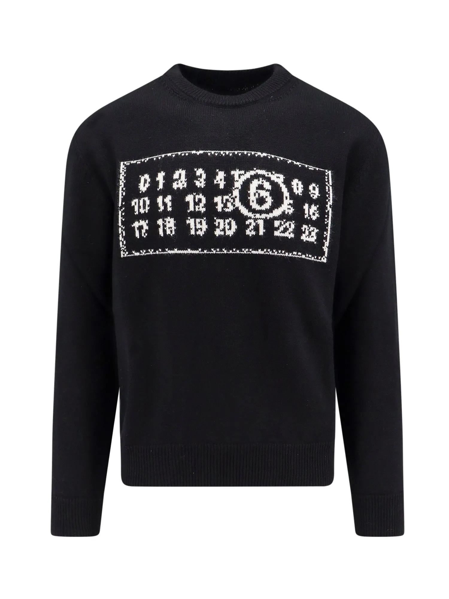 Wool Blend Sweater With Iconic Embroidery