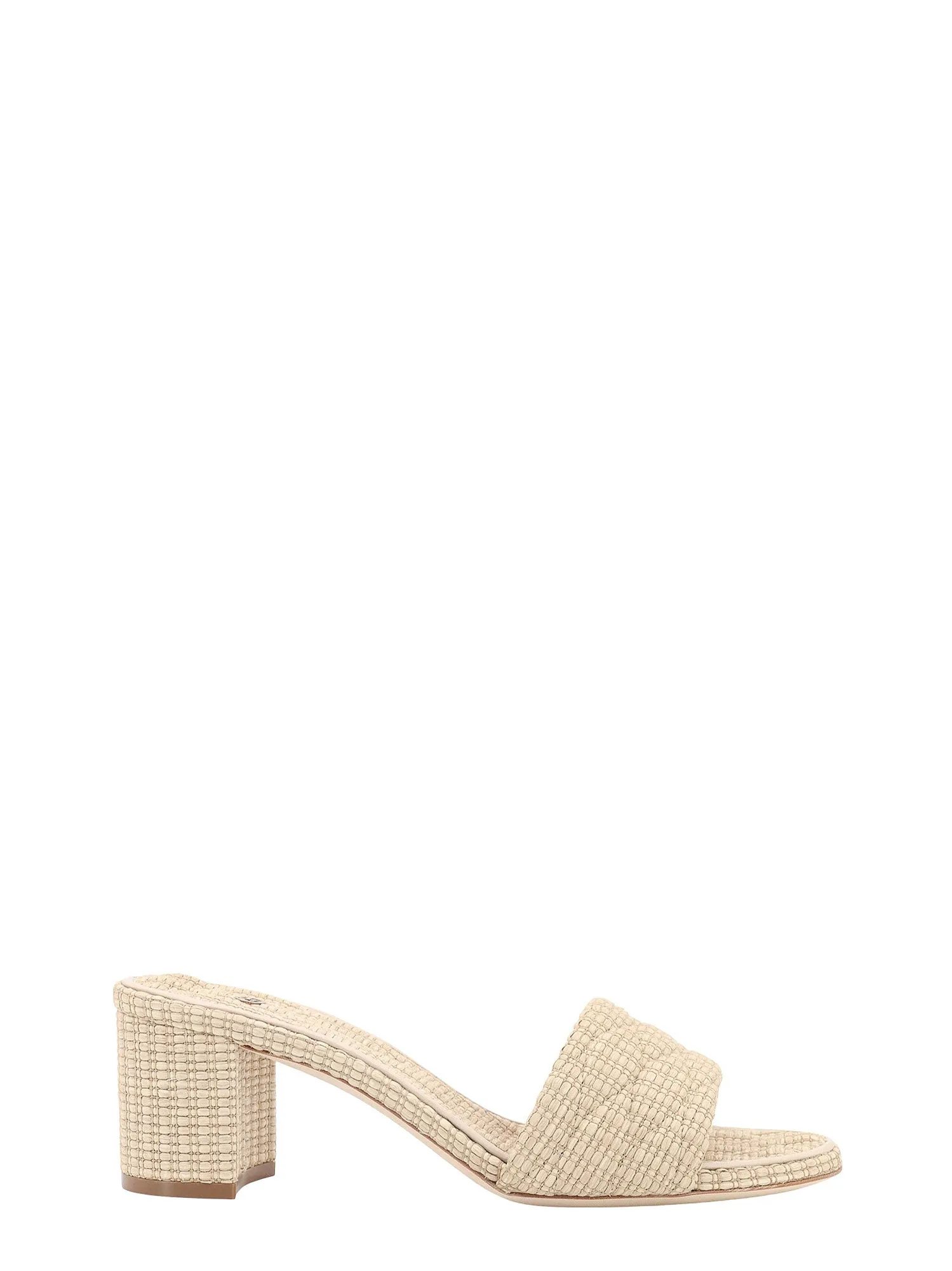 Quilted Rafia Sandals