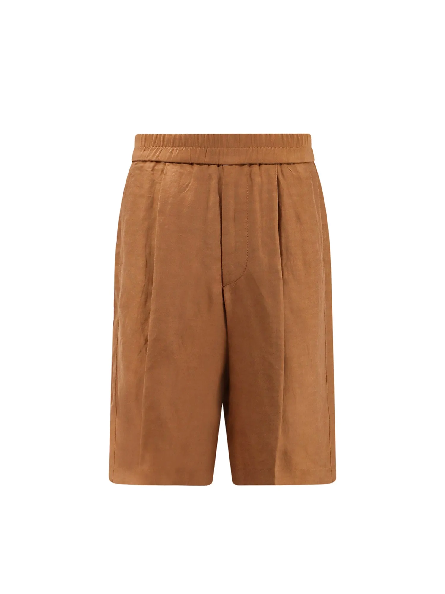 Viscose And Linen Bermuda Shorts