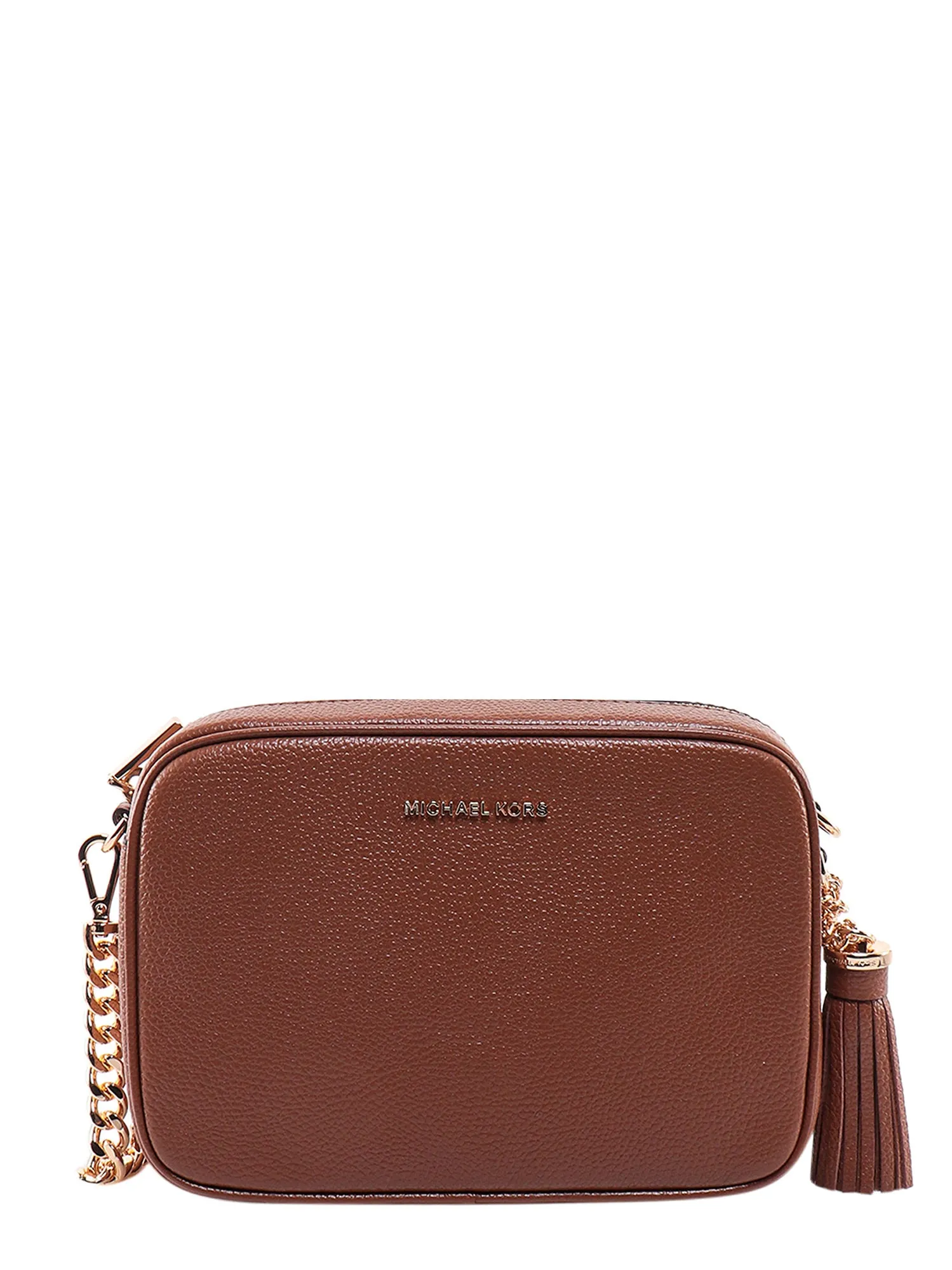 Leather Shoulder Bag With Tassel Detail