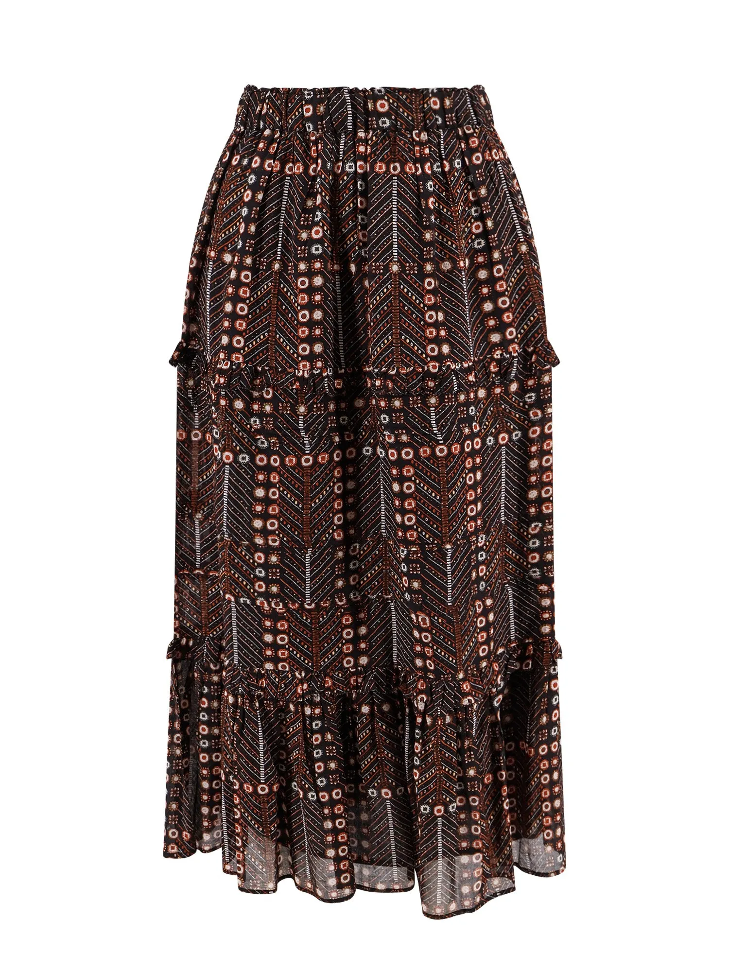 Diya Biologic Cotton Skirt With All-Over Print