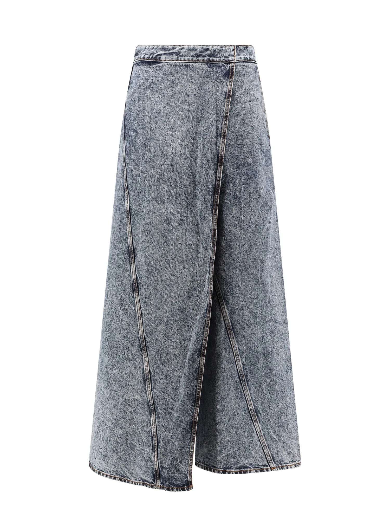 Wrap Stone-Washed Denim Jeans