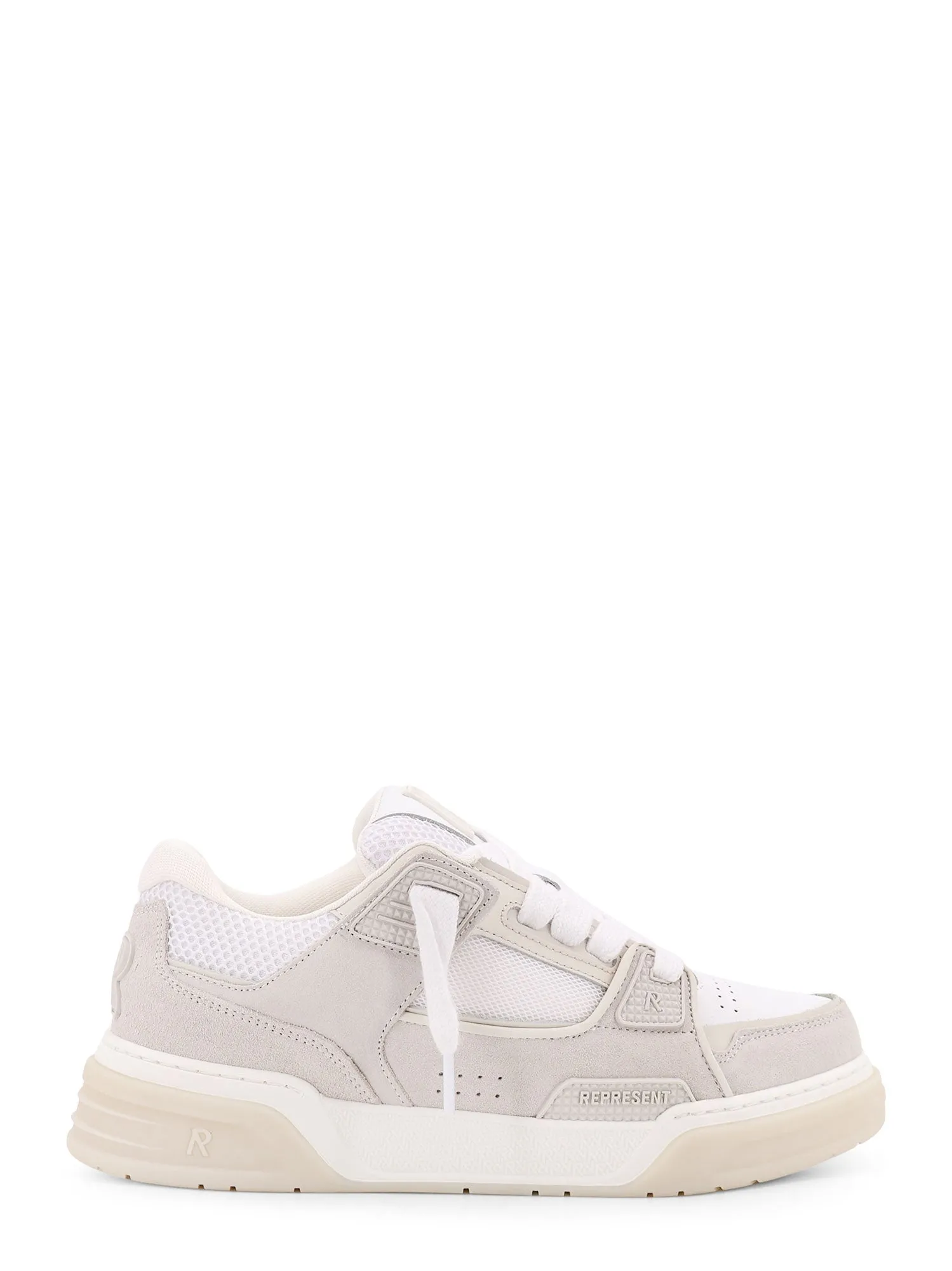 Studio Mesh And Suede Low-Top Sneakers