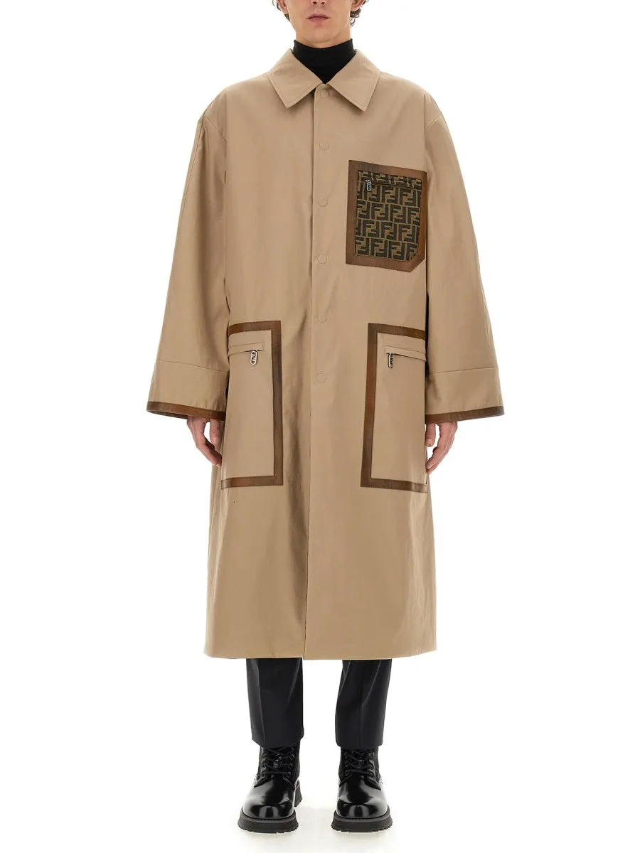 Fabric Trench Coat