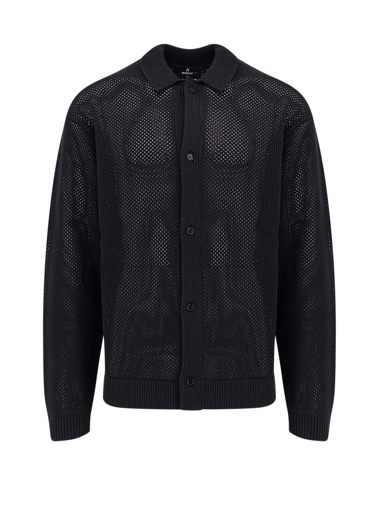 Cotton Mesh Cardigan