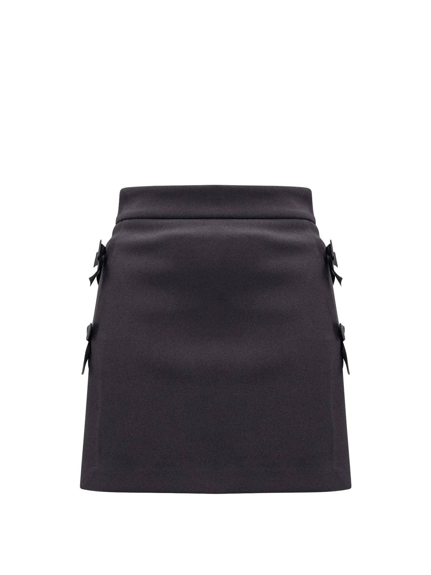 Crepe Shorts With Satin Bows