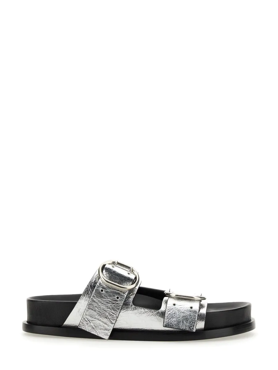 Leather Sandal With Buckle