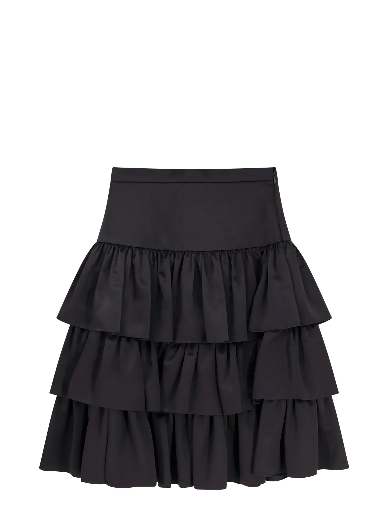 Satin Ruffle Skirt