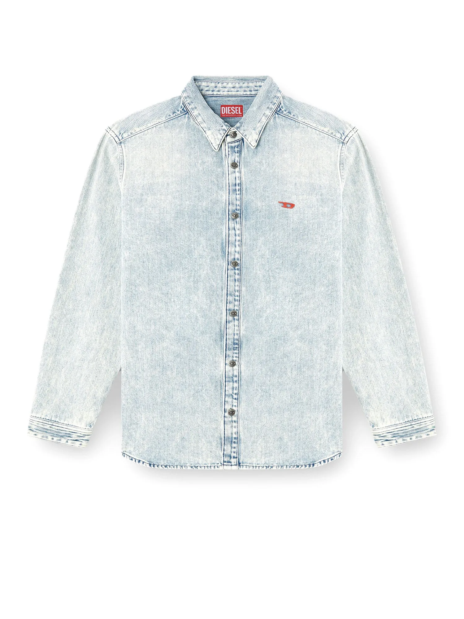 D-Simply Denim Shirt With Logo Embroidery