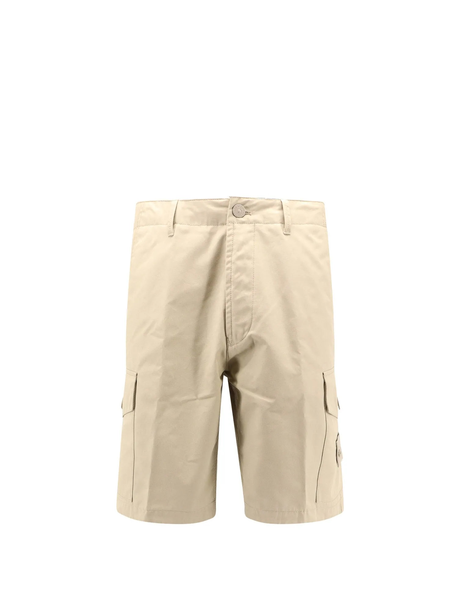 Organic Cotton Bermuda Shorts With Iconic Patch